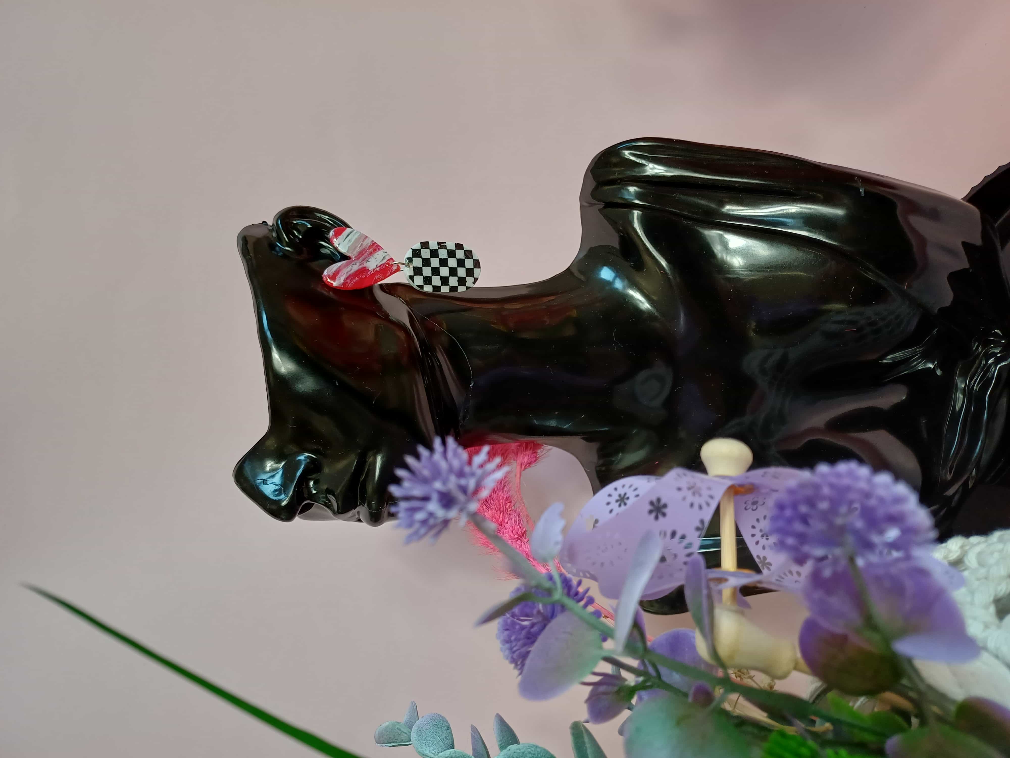 Kolczyki z glinki polimerowej termoutwardzalnej SZACH MAT MIŁOŚCI - DeasyArt – rękodzieło Boho, lampiony & dekoracje handmade