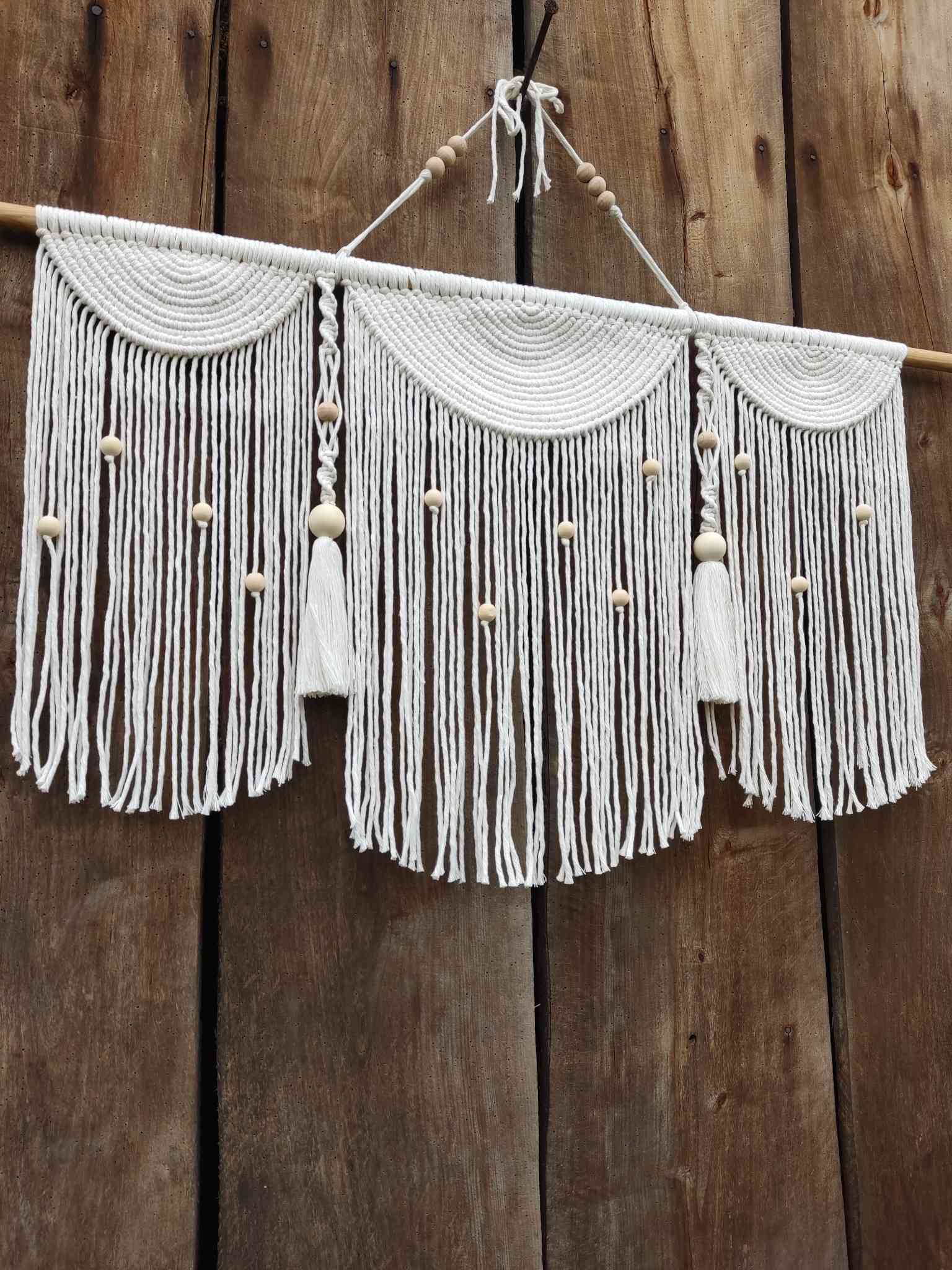 Makrama NATURALNA HARMONIA  - DeasyArt – rękodzieło Boho, lampiony & dekoracje handmade