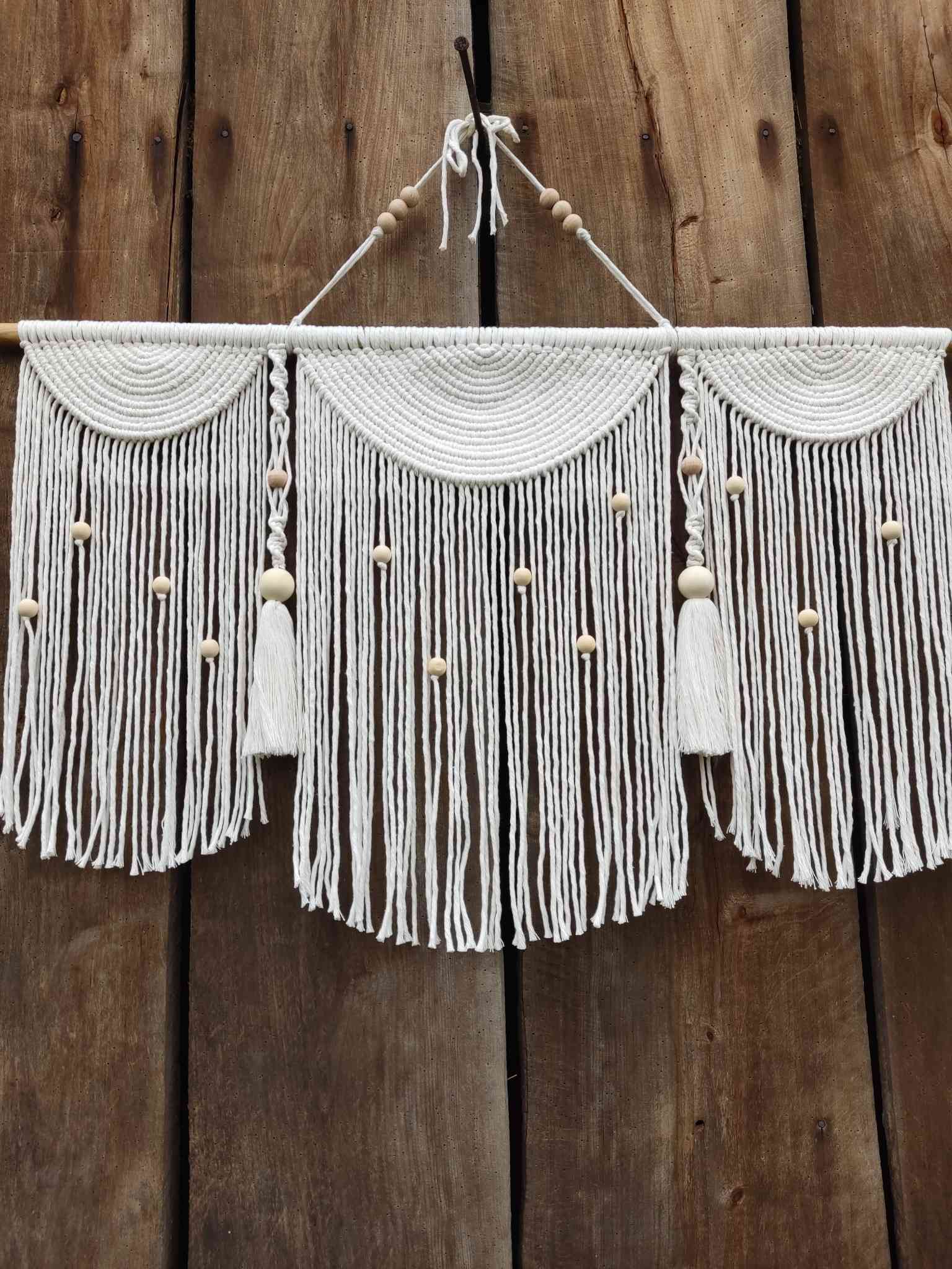 Makrama NATURALNA HARMONIA  - DeasyArt – rękodzieło Boho, lampiony & dekoracje handmade