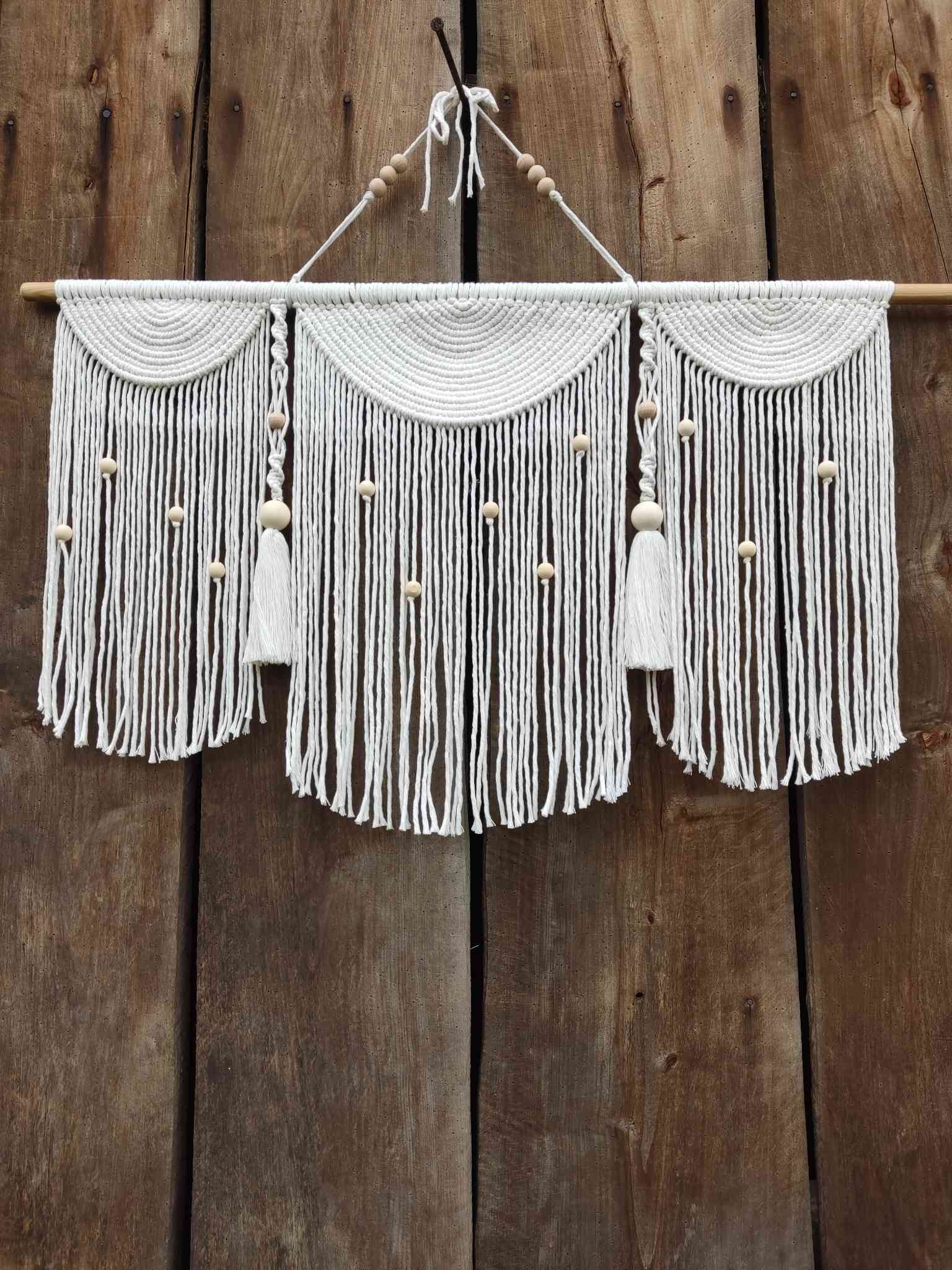 Makrama NATURALNA HARMONIA  - DeasyArt – rękodzieło Boho, lampiony & dekoracje handmade