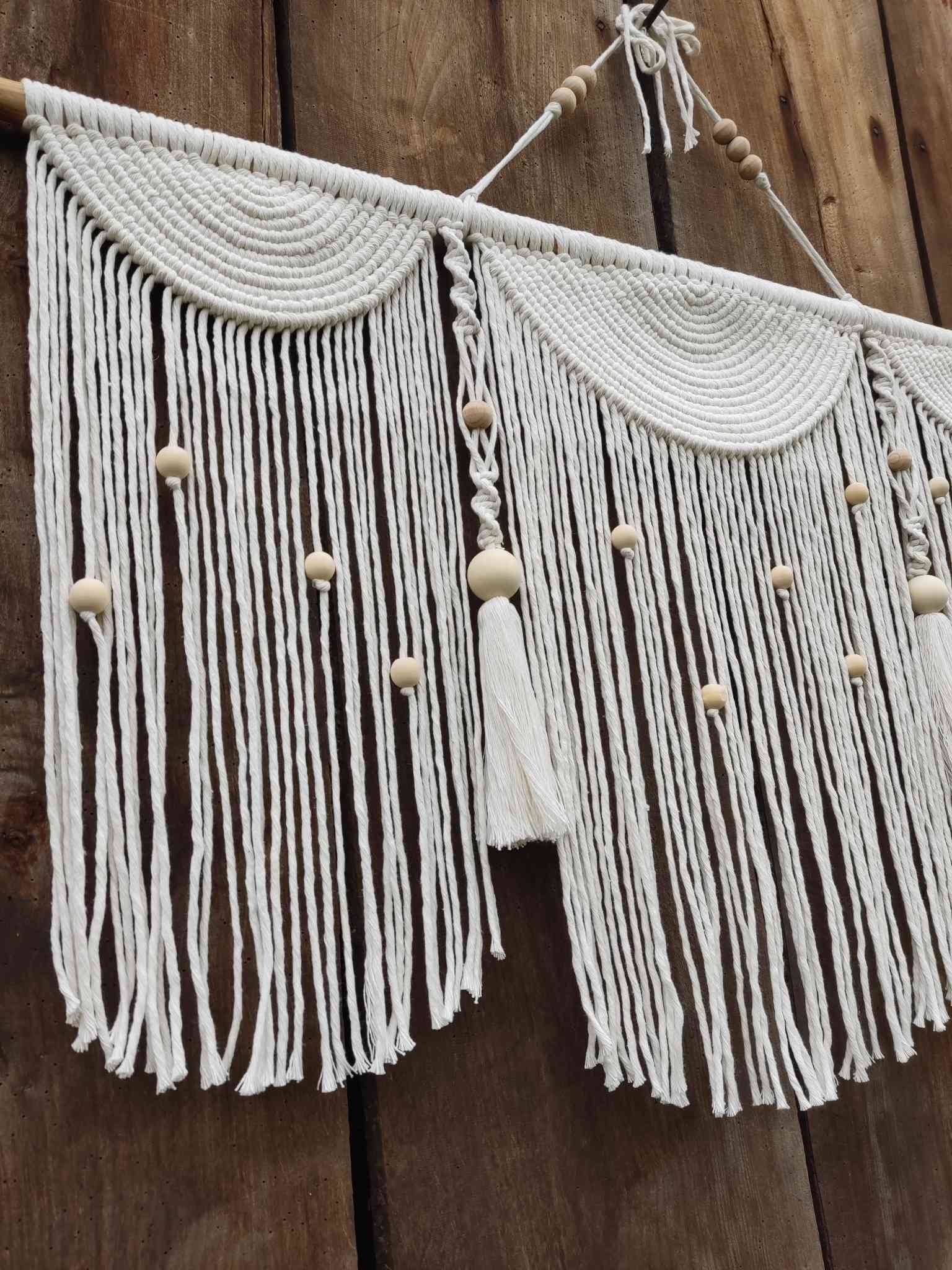 Makrama NATURALNA HARMONIA  - DeasyArt – rękodzieło Boho, lampiony & dekoracje handmade