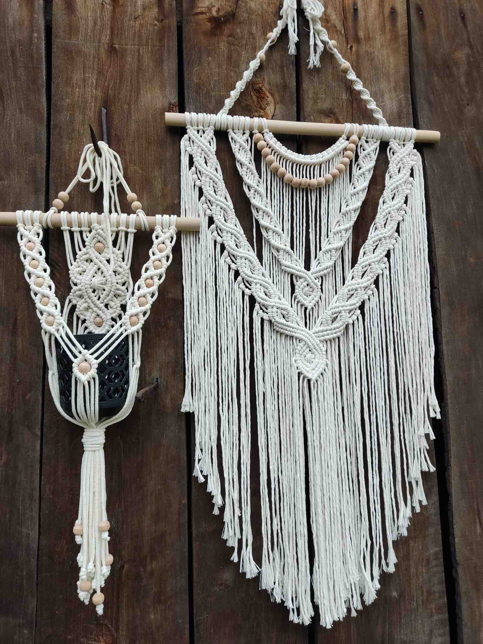 Zestaw Boho FOREST BREEZE - DeasyArt – rękodzieło Boho, lampiony & dekoracje handmade