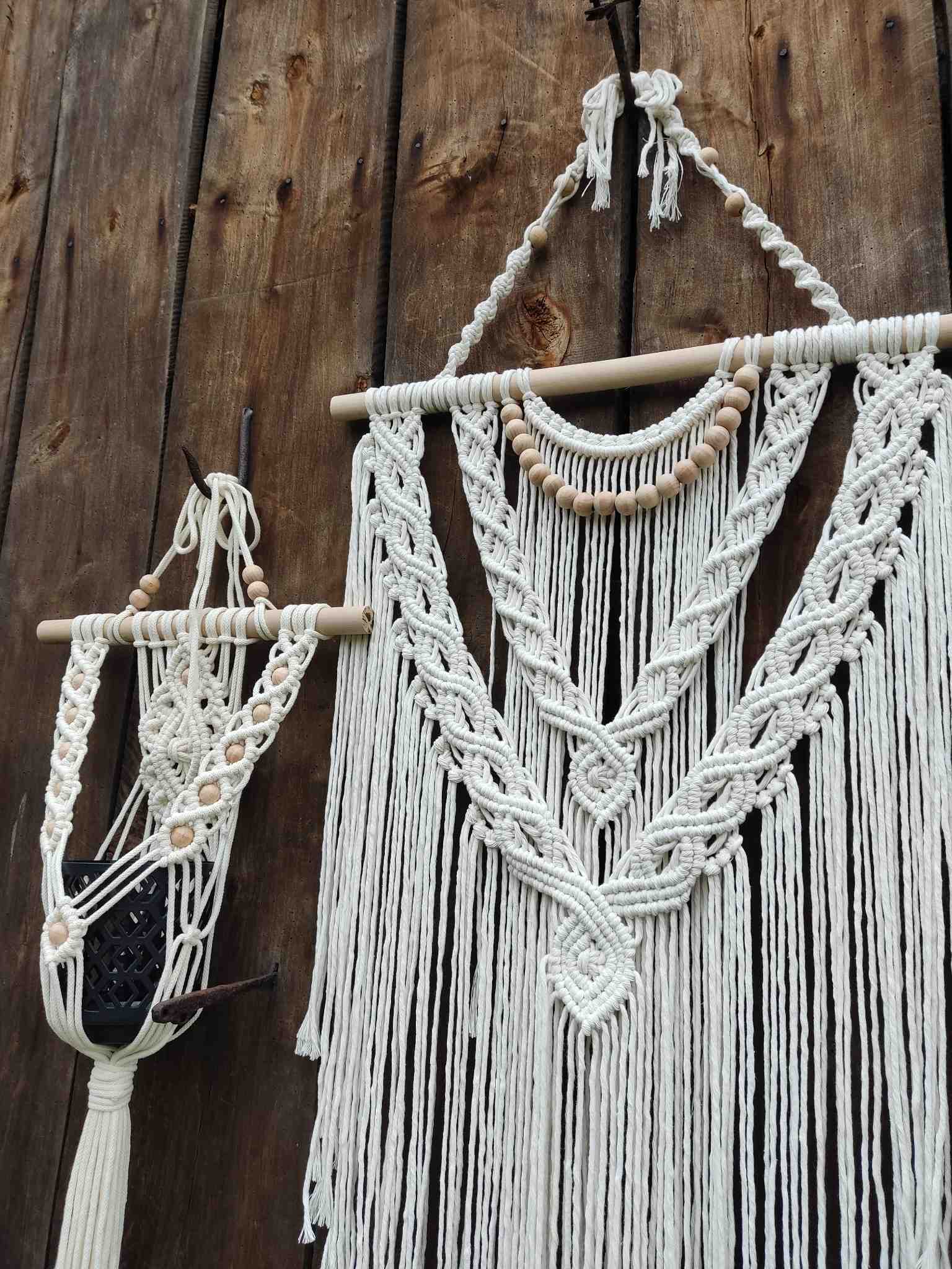 Zestaw Boho FOREST BREEZE - DeasyArt – rękodzieło Boho, lampiony & dekoracje handmade