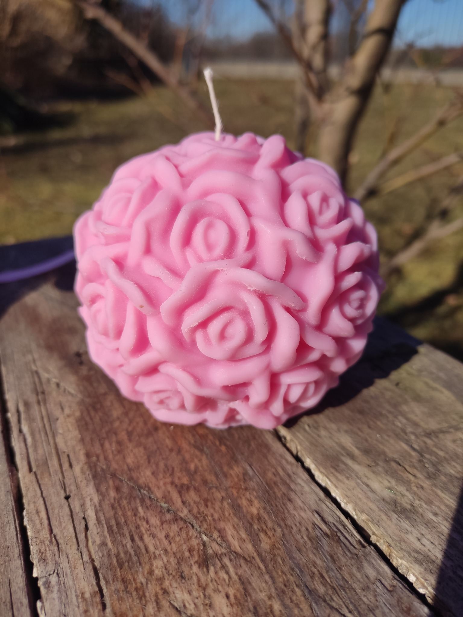 Naturalna świeca z wosku sojowego z aromatem piwonii i jaśminu  - DeasyArt – rękodzieło Boho, lampiony & dekoracje handmade