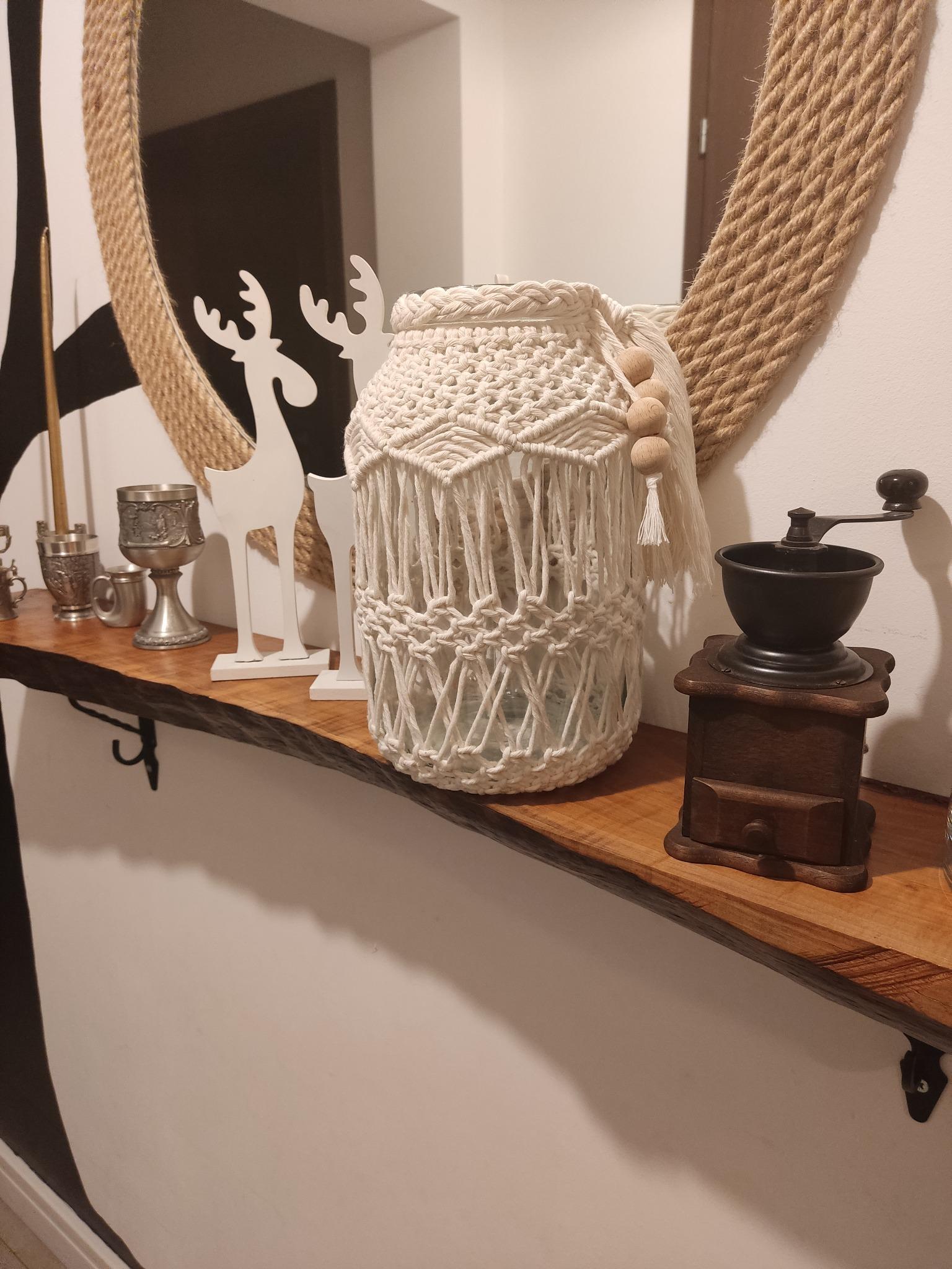 Lampion Boho NATURE - DeasyArt – rękodzieło Boho, lampiony & dekoracje handmade