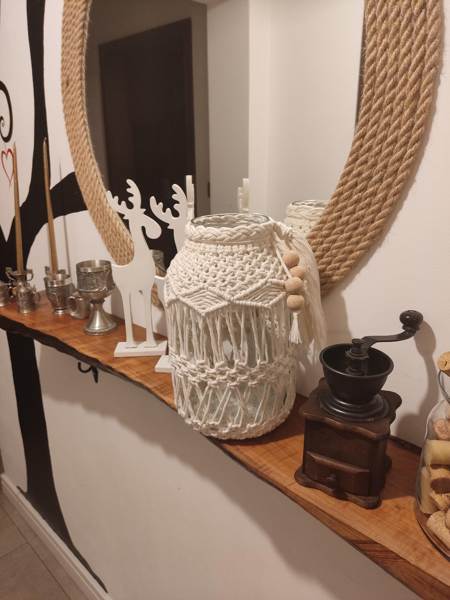 Lampion Boho NATURE - DeasyArt – rękodzieło Boho, lampiony & dekoracje handmade