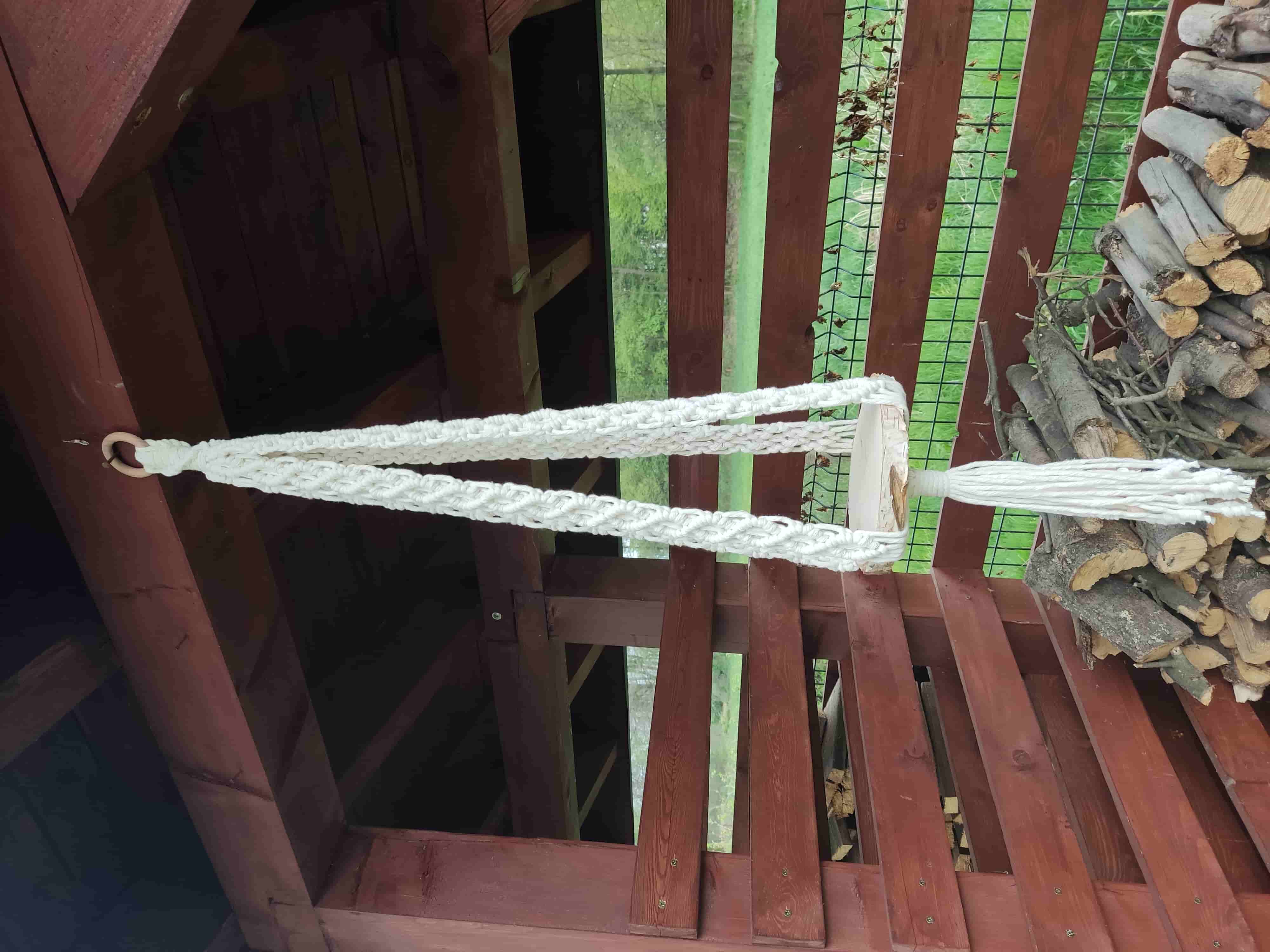 Kwietnik wiszący LEŚNA HARMONIA - DeasyArt – rękodzieło Boho, lampiony & dekoracje handmade