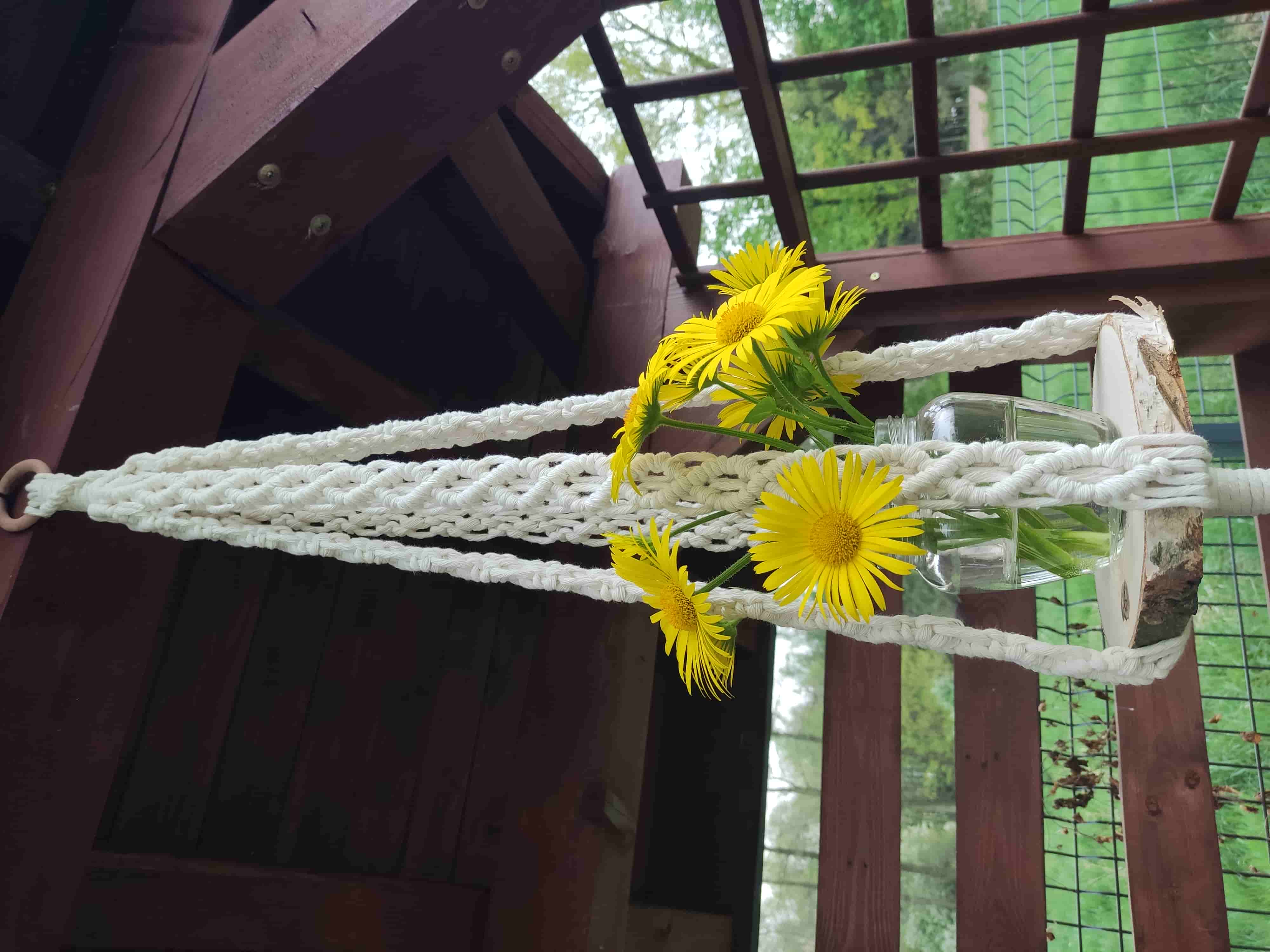 Kwietnik wiszący LEŚNA HARMONIA - DeasyArt – rękodzieło Boho, lampiony & dekoracje handmade