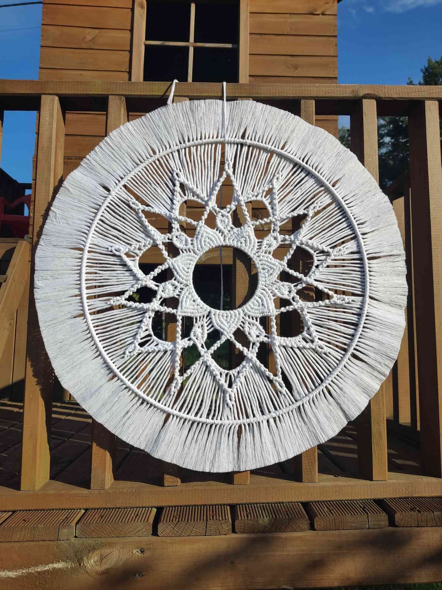 Mandala ROZETA - DeasyArt – rękodzieło Boho, lampiony & dekoracje handmade