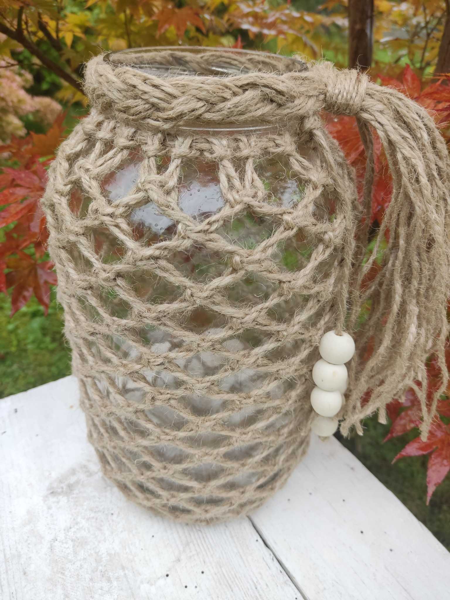 Lampion Boho JUTA - DeasyArt – rękodzieło Boho, lampiony & dekoracje handmade