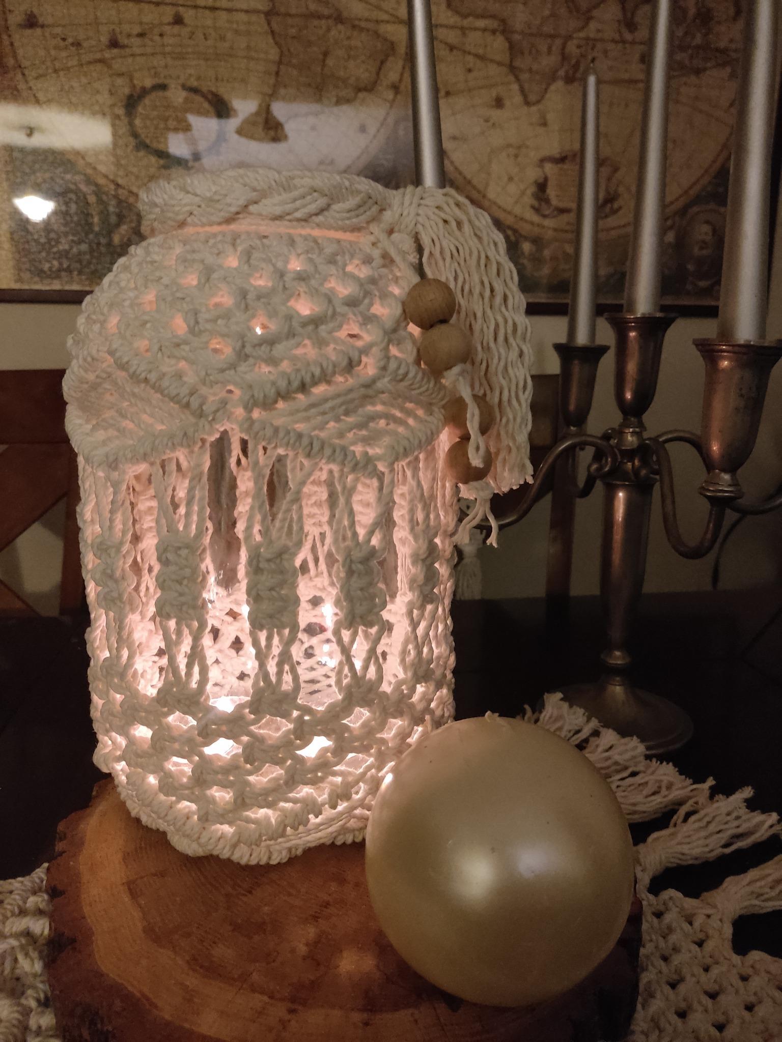 Lampion Boho MOON - DeasyArt – rękodzieło Boho, lampiony & dekoracje handmade