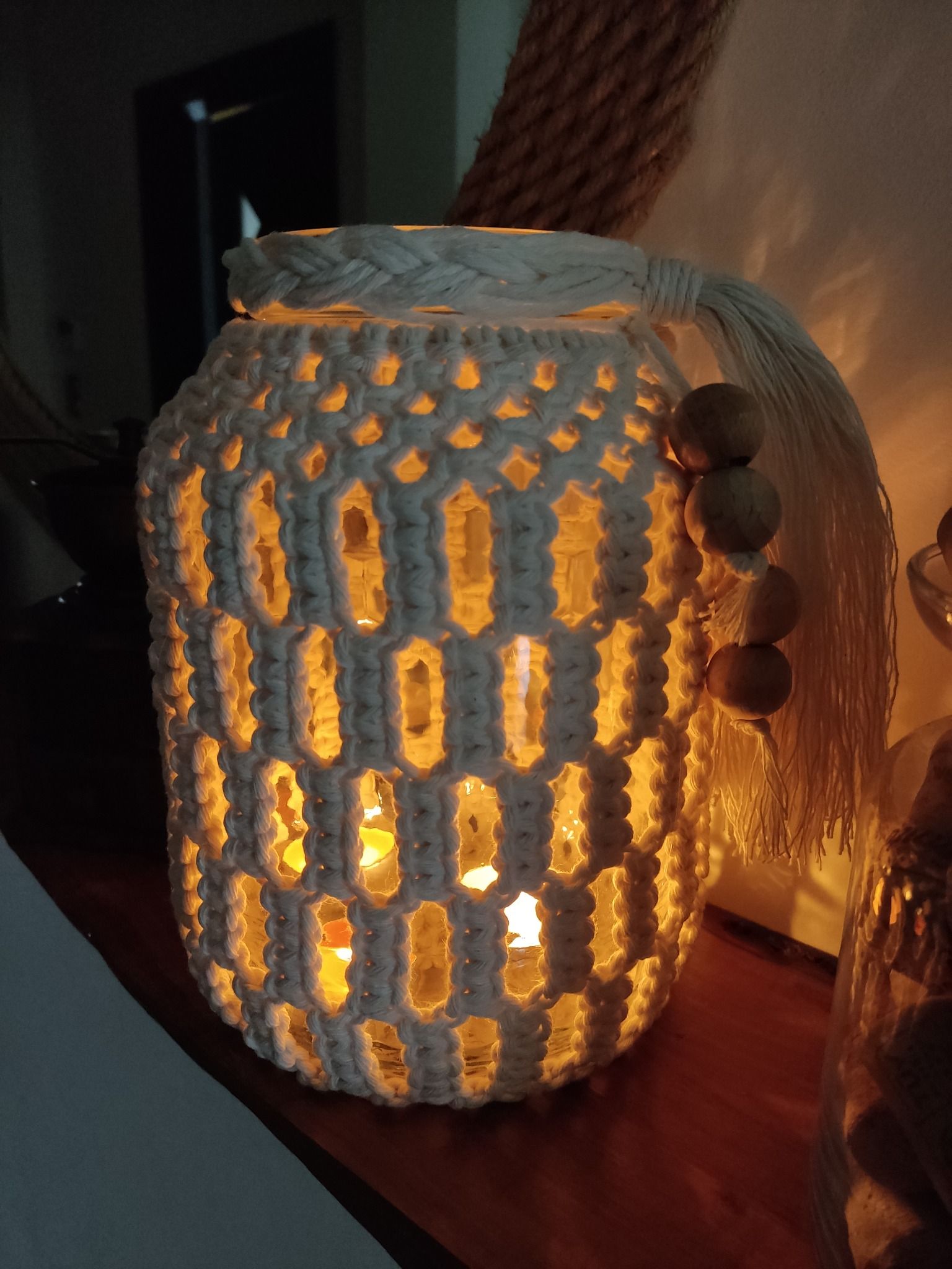 Lampion Boho LANTERN - DeasyArt – rękodzieło Boho, lampiony & dekoracje handmade