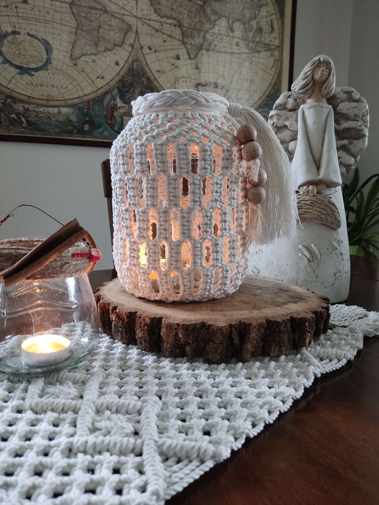 Lampion Boho LANTERN - DeasyArt – rękodzieło Boho, lampiony & dekoracje handmade