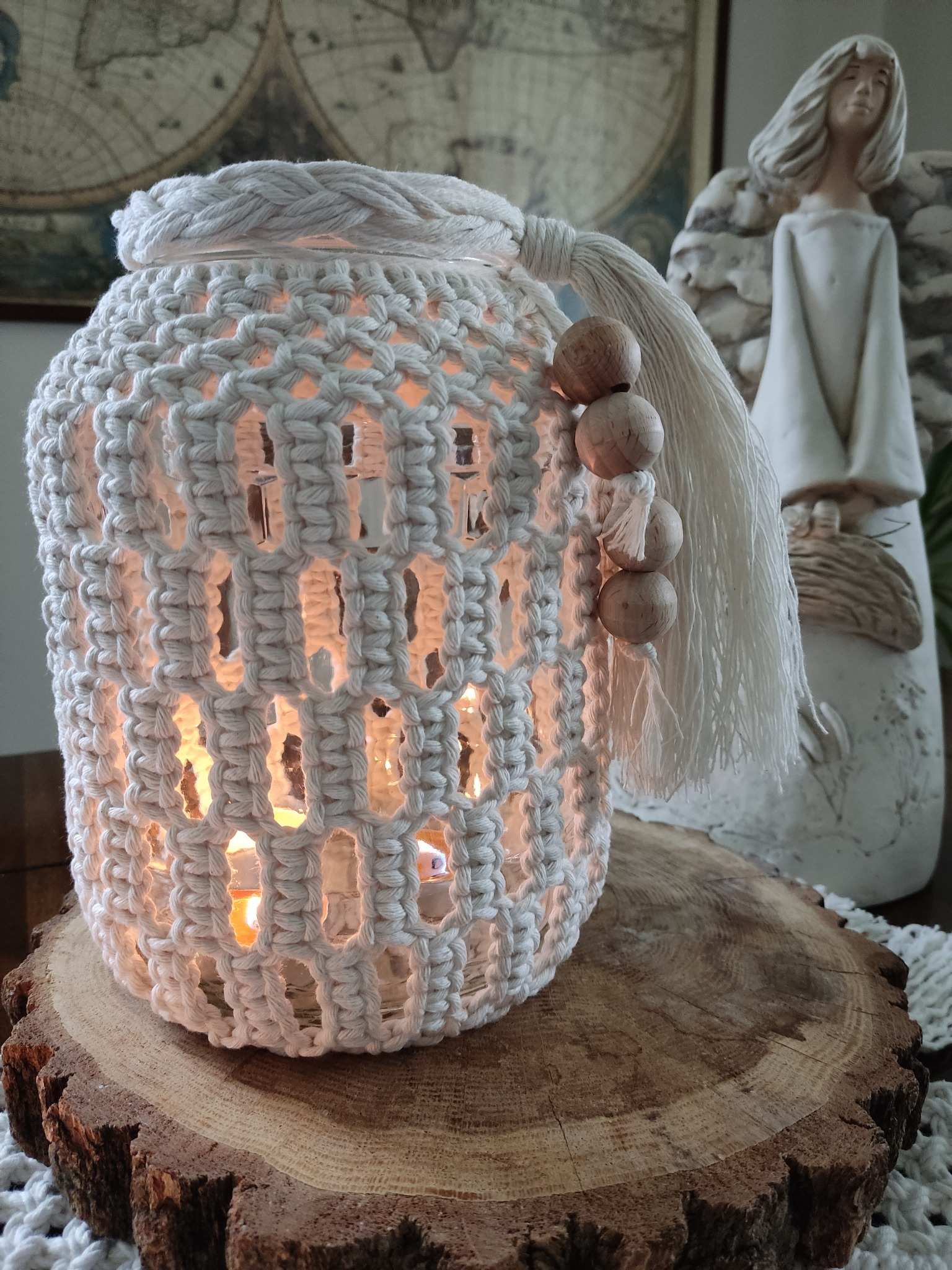 Lampion Boho LANTERN - DeasyArt – rękodzieło Boho, lampiony & dekoracje handmade
