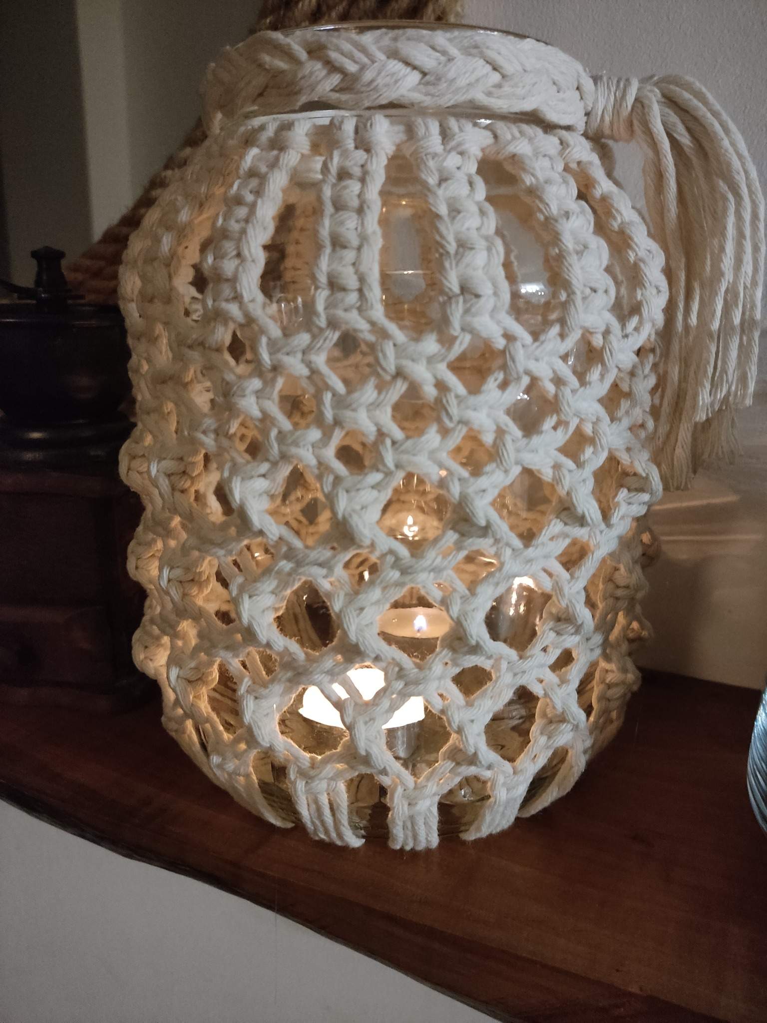 Lampion Boho LUNA  - DeasyArt – rękodzieło Boho, lampiony & dekoracje handmade