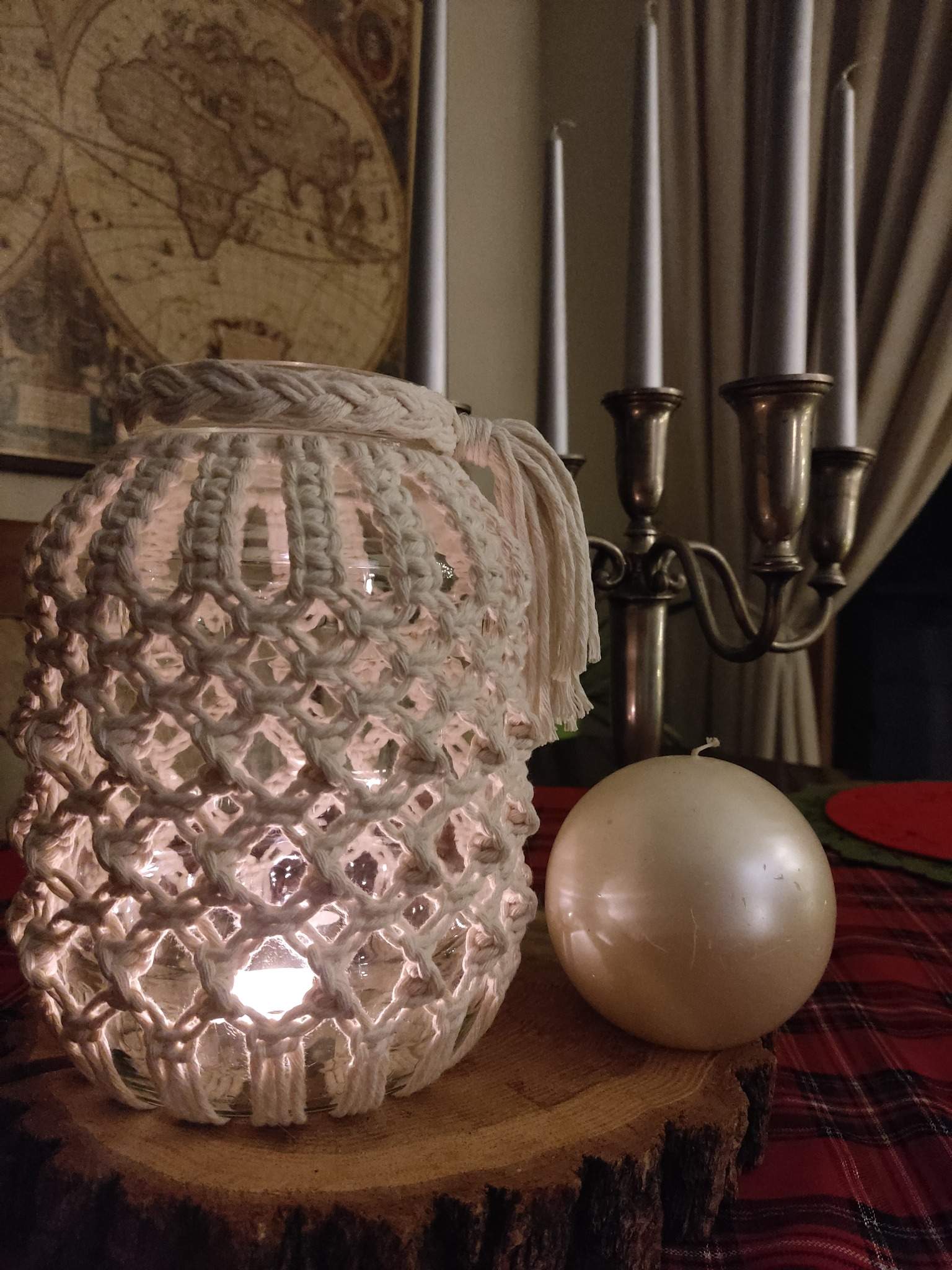 Lampion Boho LUNA  - DeasyArt – rękodzieło Boho, lampiony & dekoracje handmade