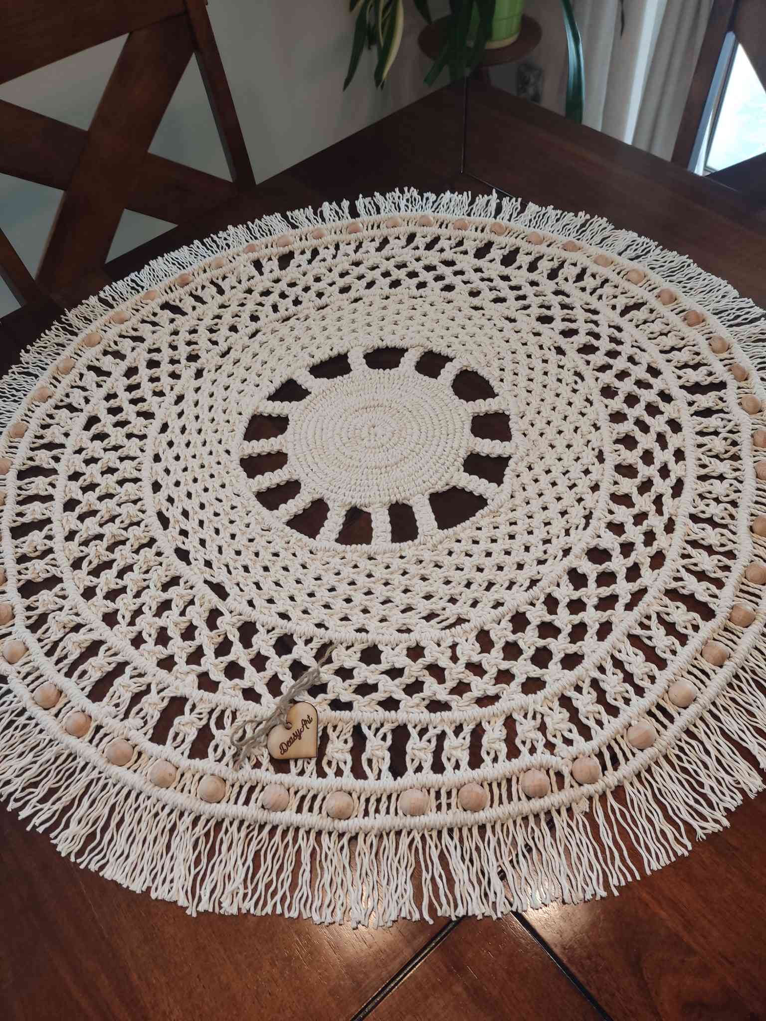 Bieżnik BOHO SUN  - DeasyArt – rękodzieło Boho, lampiony & dekoracje handmade