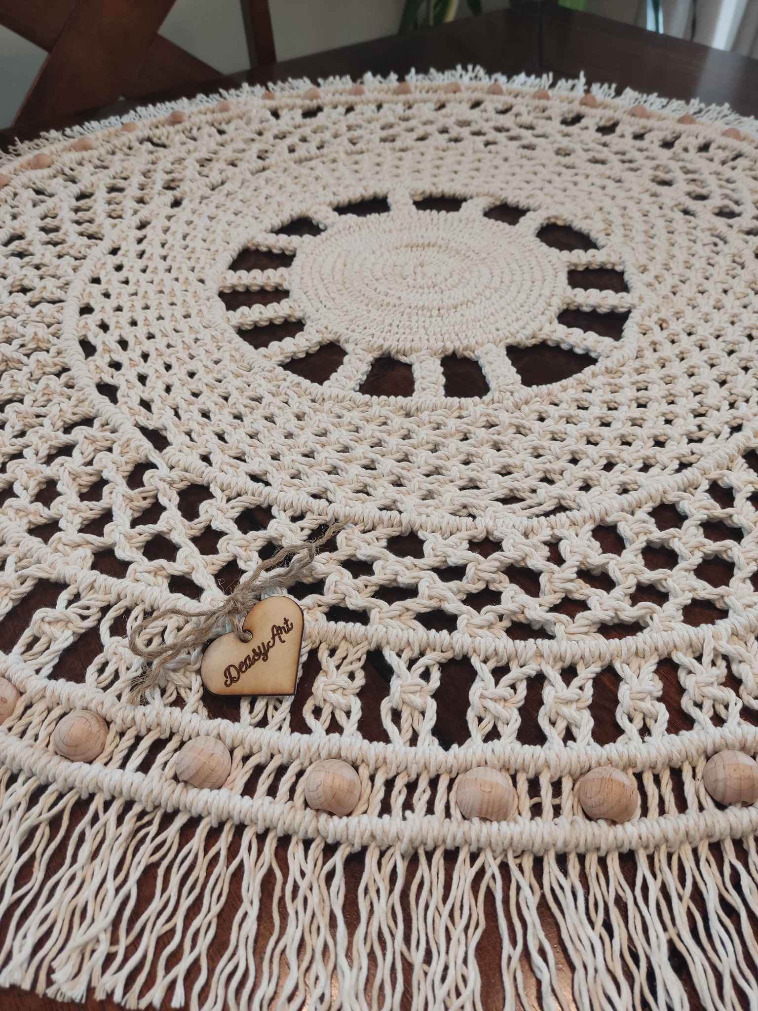 Bieżnik BOHO SUN  - DeasyArt – rękodzieło Boho, lampiony & dekoracje handmade