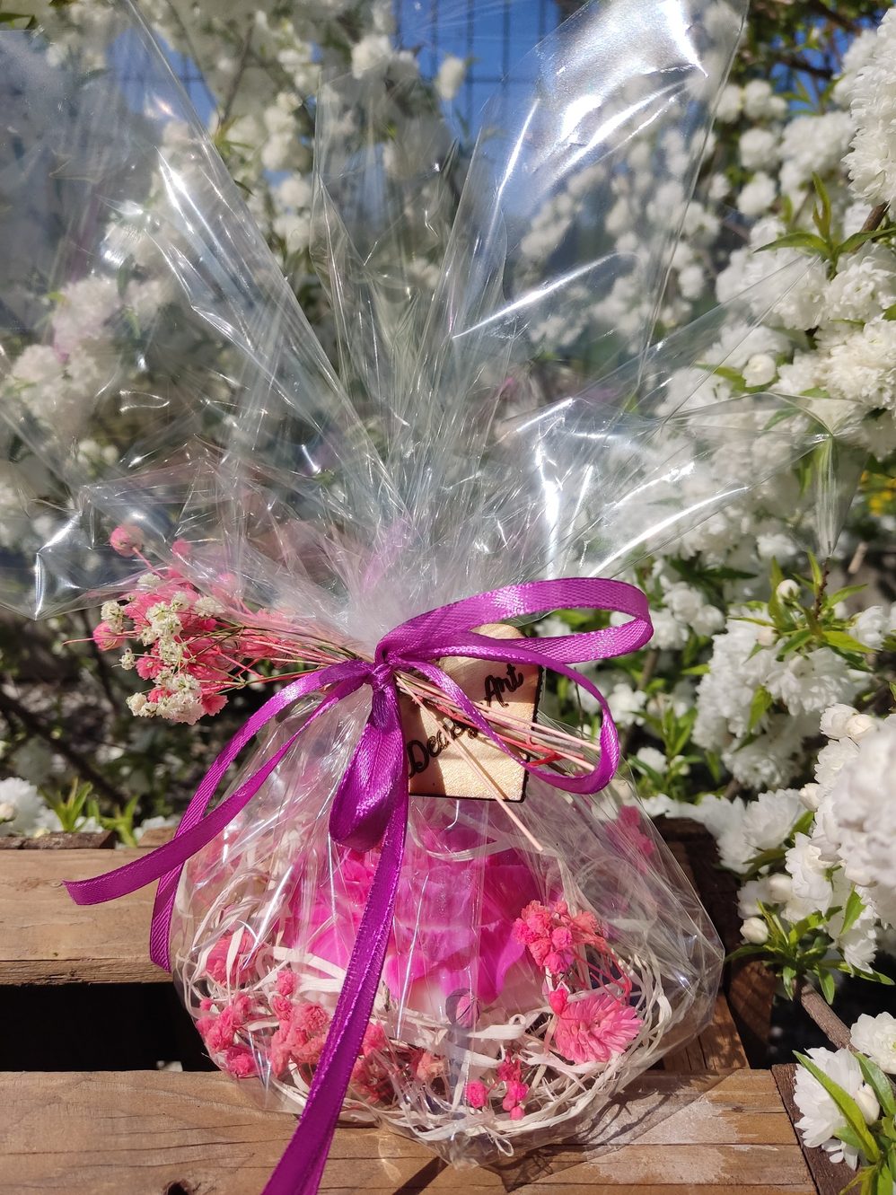 Dekoracyjna świeca z wosku sojowego - piwonia - DeasyArt – rękodzieło Boho, lampiony & dekoracje handmade