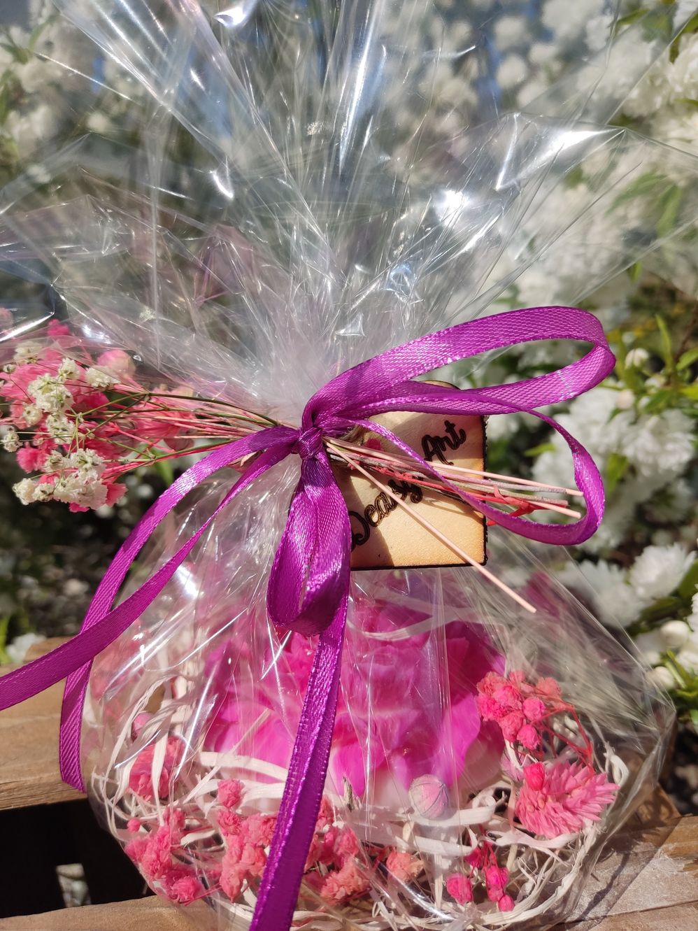 Dekoracyjna świeca z wosku sojowego - piwonia - DeasyArt – rękodzieło Boho, lampiony & dekoracje handmade