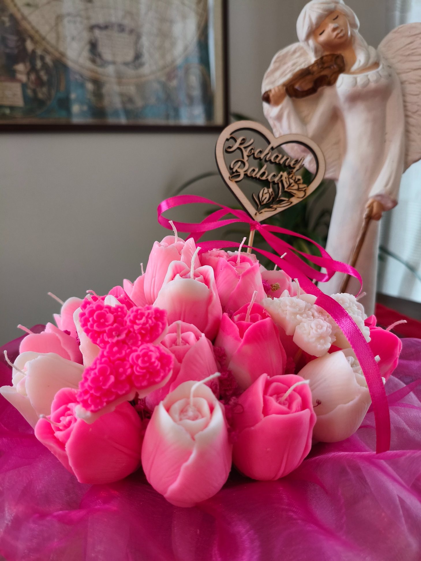 Box z naturalnych świec sojowych na Dzień Babci - DeasyArt – rękodzieło Boho, lampiony & dekoracje handmade