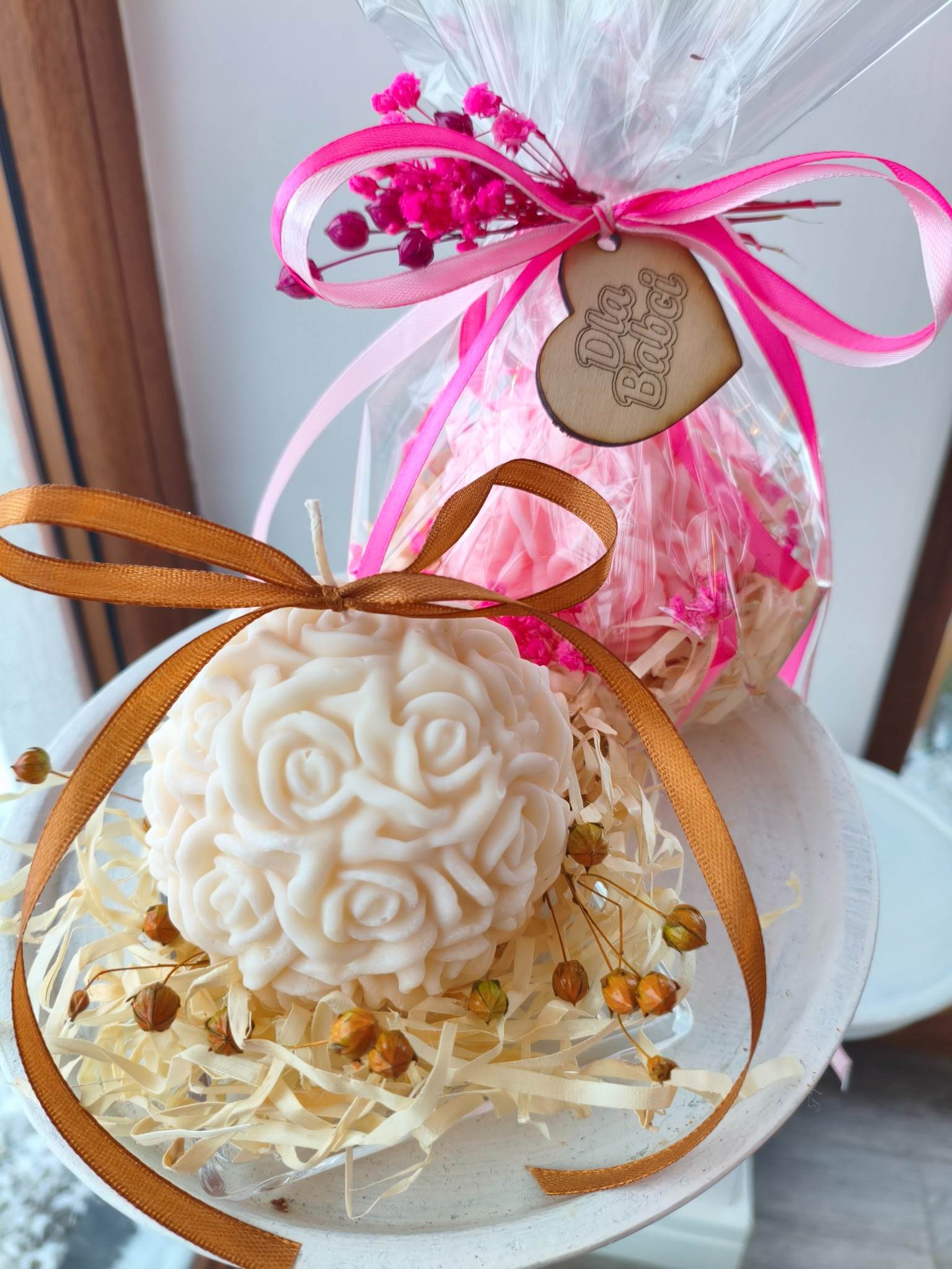 Naturalna świeca z wosku sojowego z aromatem białej czekolady z nutką pomarańczy  - DeasyArt – rękodzieło Boho, lampiony & dekoracje handmade