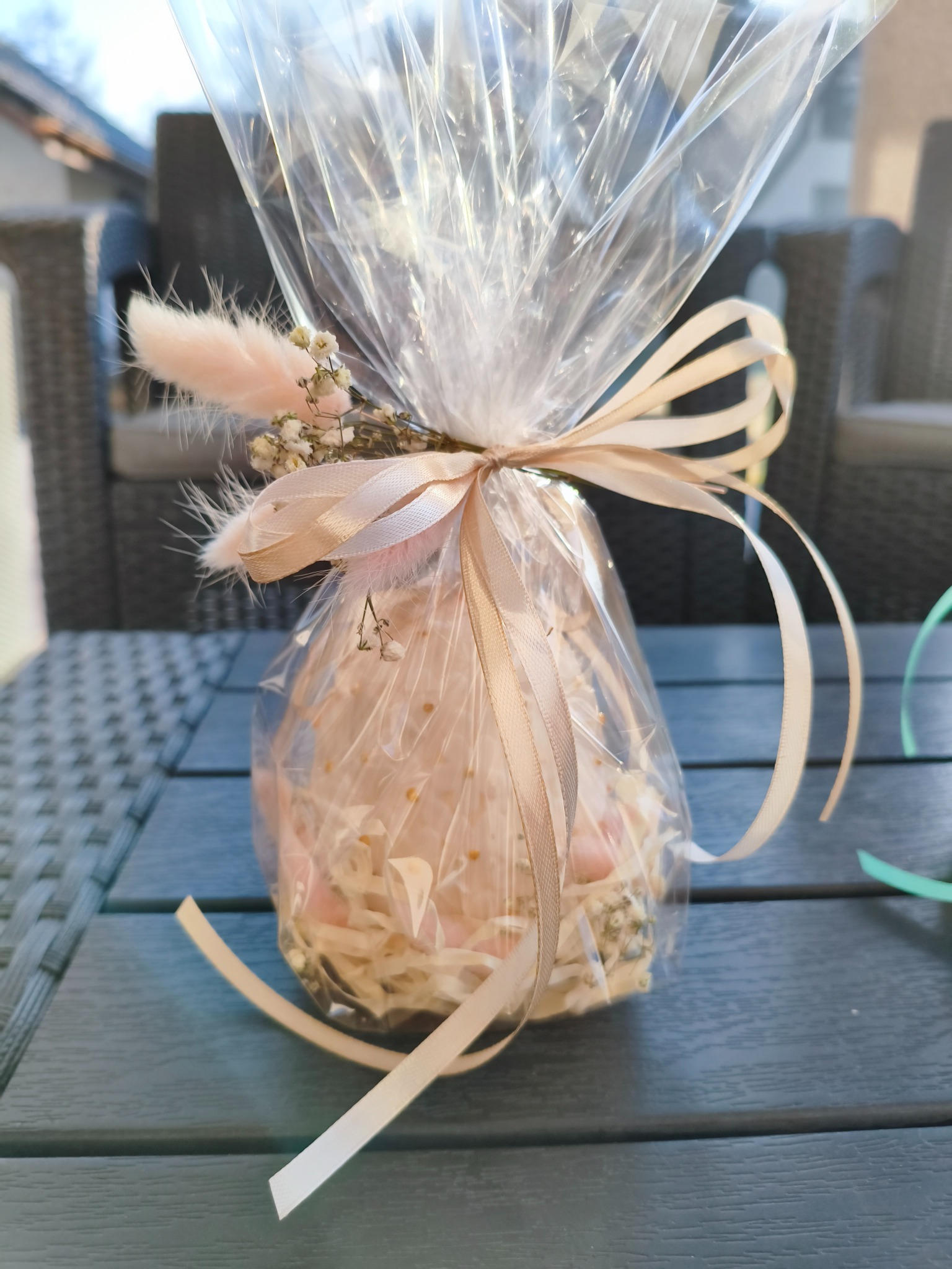 Wielkanocna świeca z wosku sojowego z aromatem - DeasyArt – rękodzieło Boho, lampiony & dekoracje handmade