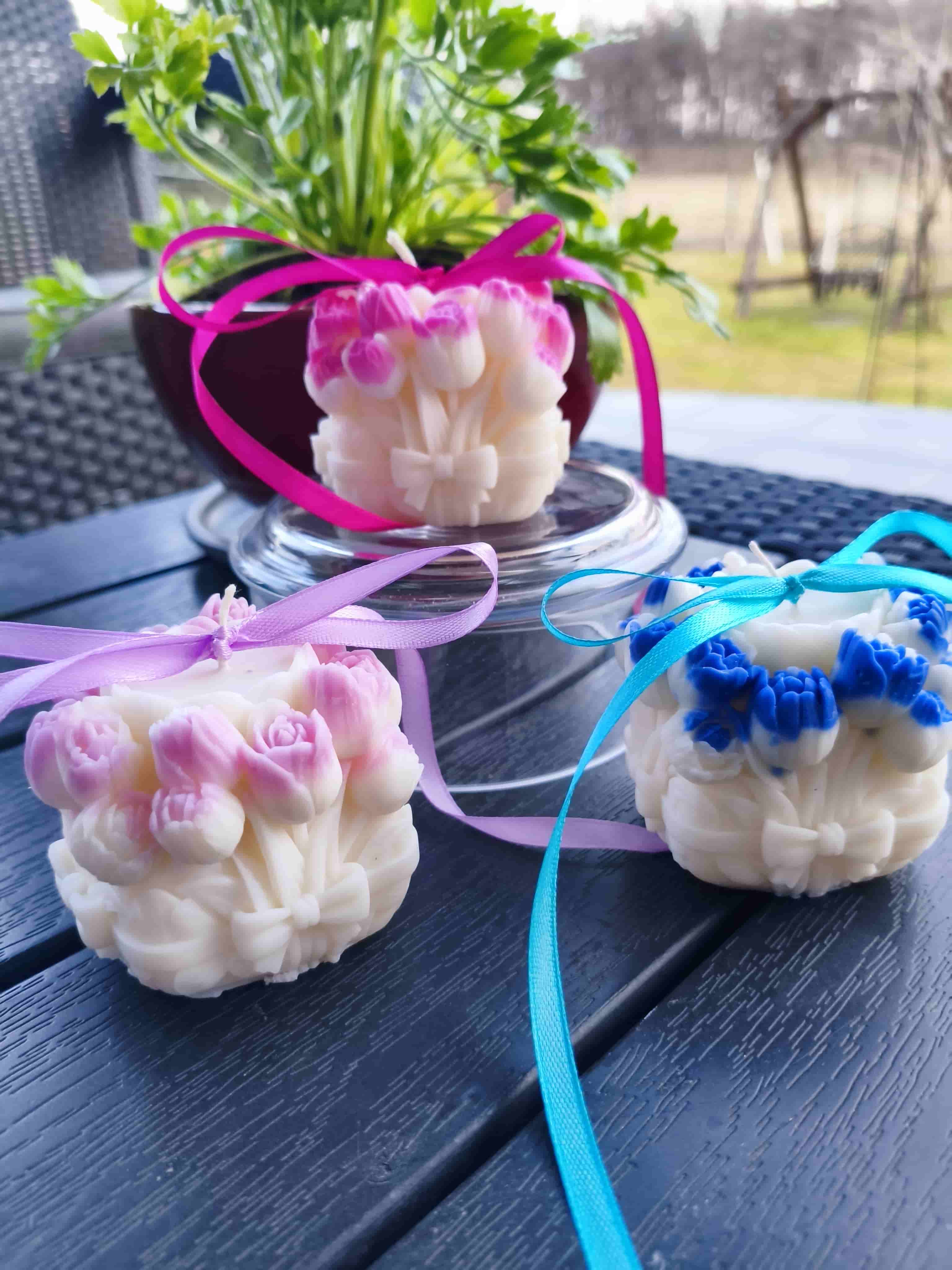 Upominek, podziękowanie -naturalna świeca z wosku sojowego z aromatem - DeasyArt – rękodzieło Boho, lampiony & dekoracje handmade