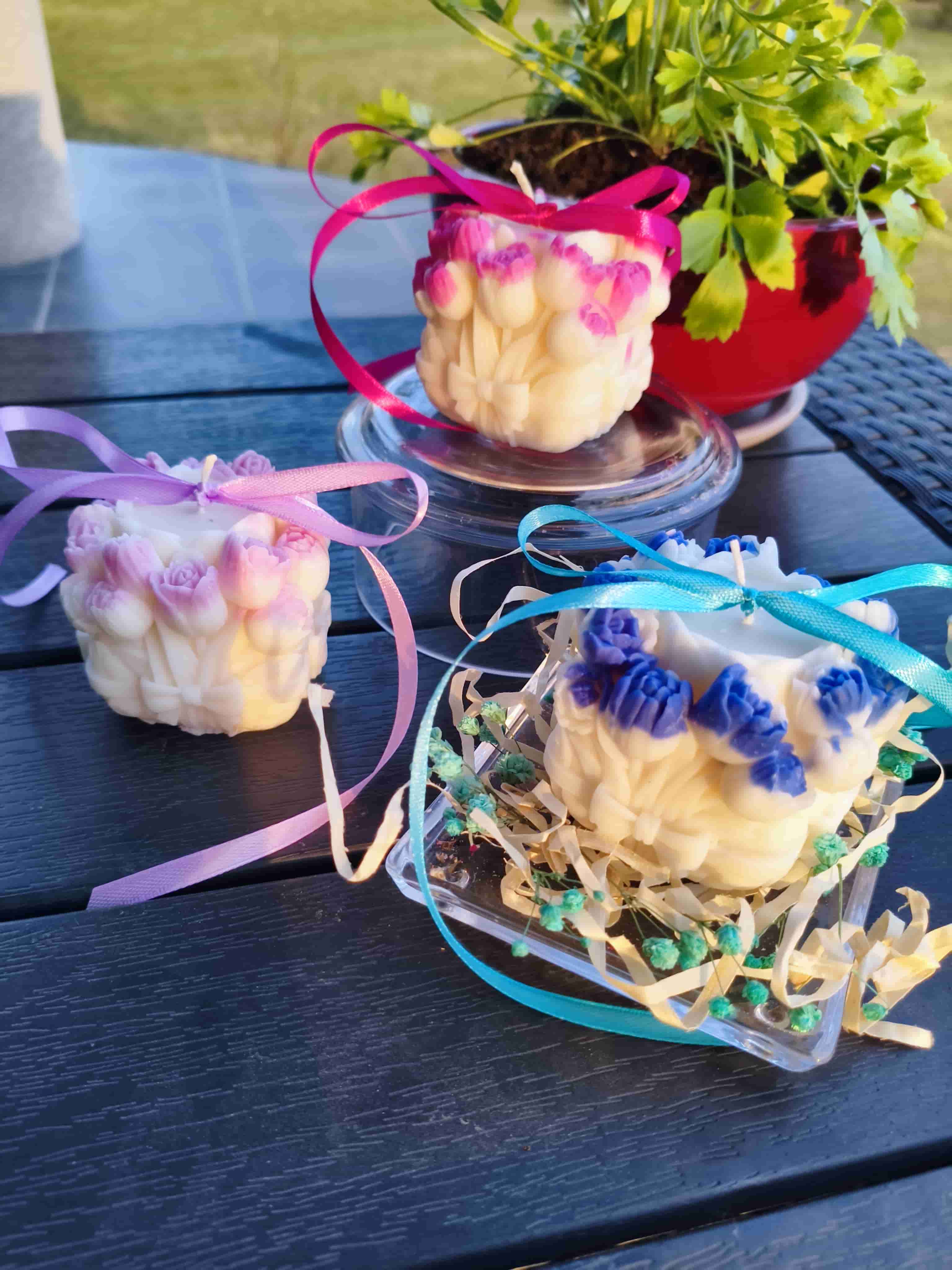 Upominek, podziękowanie -naturalna świeca z wosku sojowego z aromatem - DeasyArt – rękodzieło Boho, lampiony & dekoracje handmade