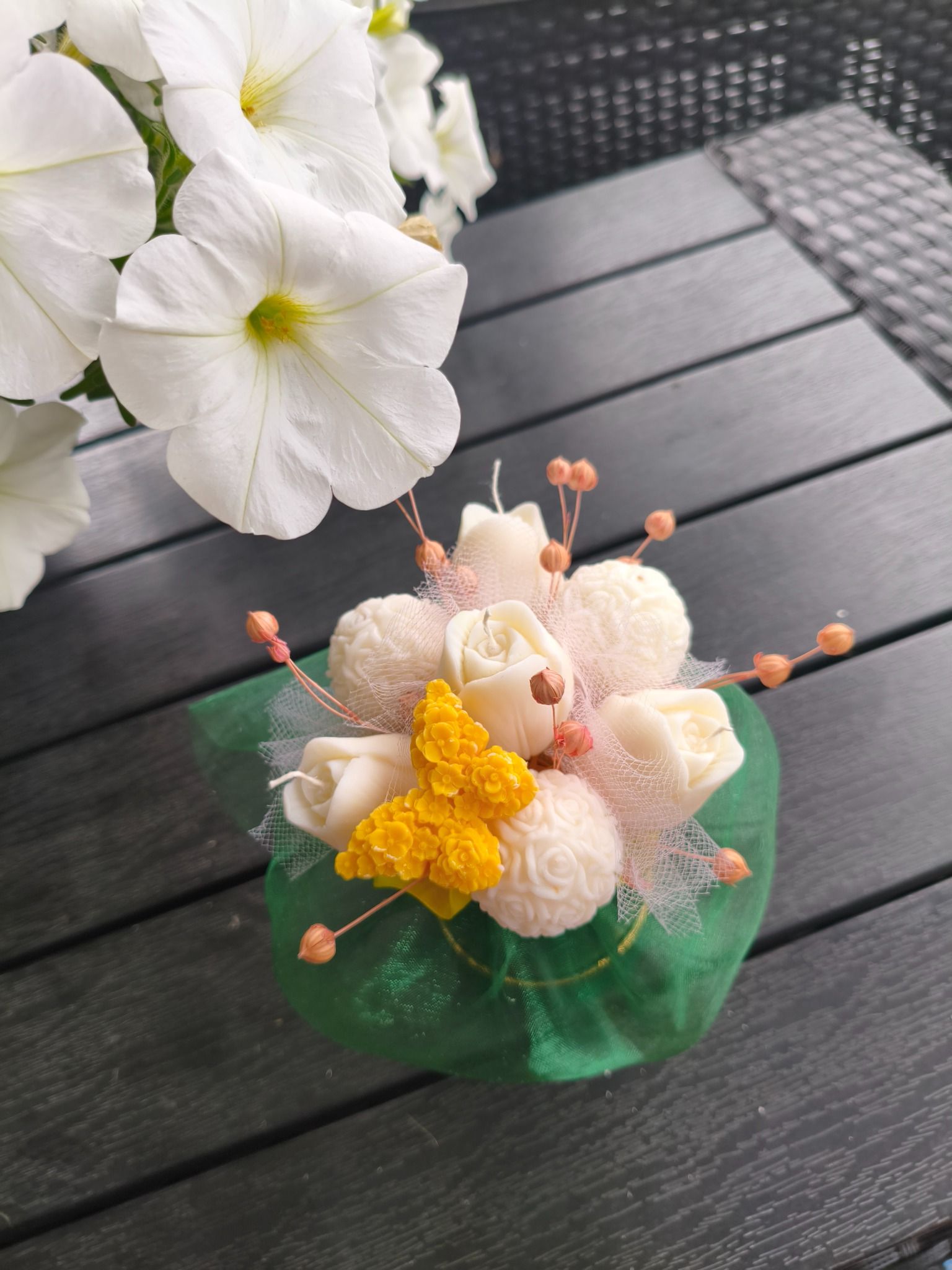 Candle Flower box mini TULIPANY  - DeasyArt – rękodzieło Boho, lampiony & dekoracje handmade