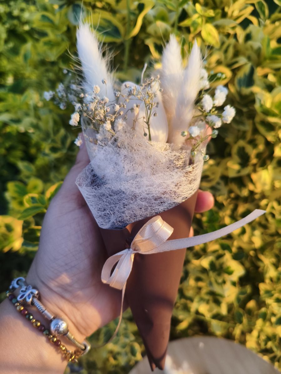 Świecowy Bukiecik „Płomyk Uczuć” - DeasyArt – rękodzieło Boho, lampiony & dekoracje handmade