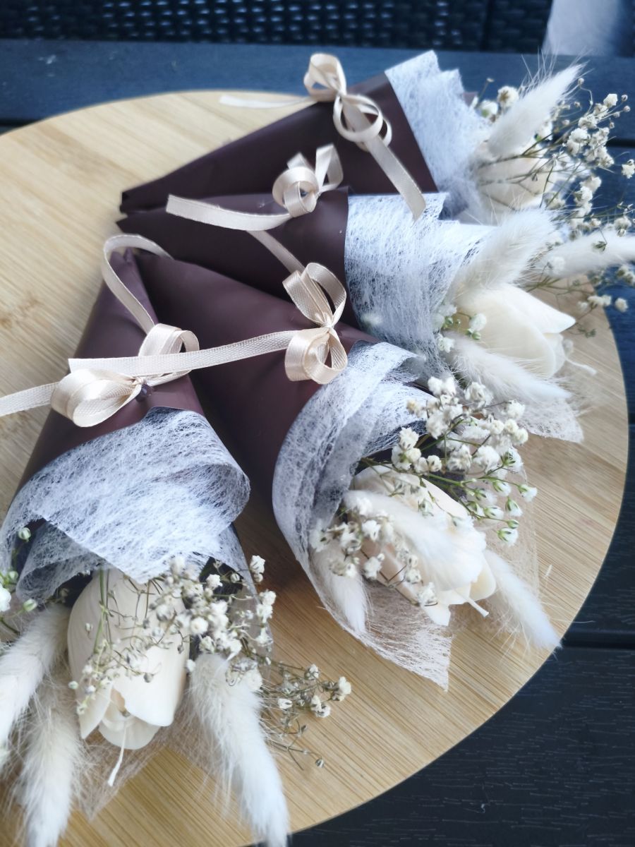 Świecowy Bukiecik „Płomyk Uczuć” - DeasyArt – rękodzieło Boho, lampiony & dekoracje handmade
