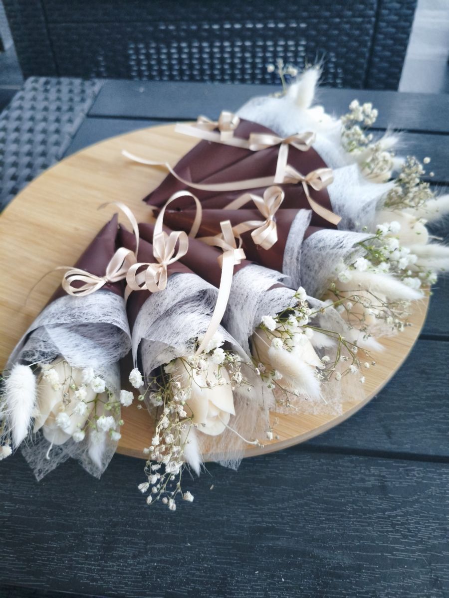 Świecowy Bukiecik „Płomyk Uczuć” - DeasyArt – rękodzieło Boho, lampiony & dekoracje handmade