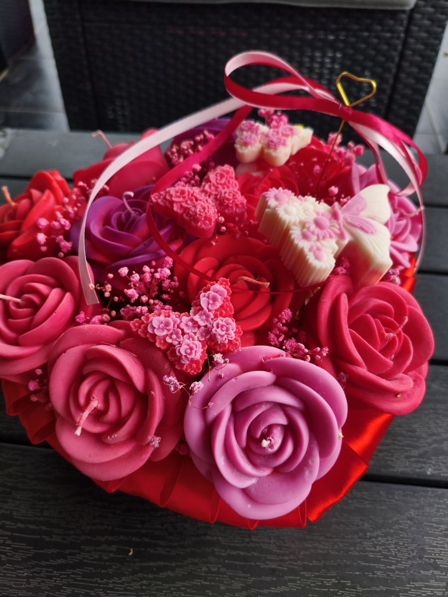 MAGIA RÓŻY – wyjątkowy box świec sojowych - DeasyArt – rękodzieło Boho, lampiony & dekoracje handmade