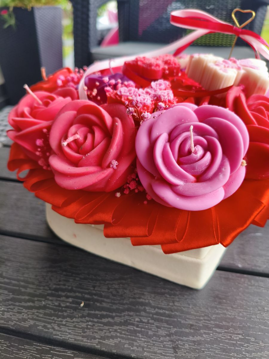 MAGIA RÓŻY – wyjątkowy box świec sojowych - DeasyArt – rękodzieło Boho, lampiony & dekoracje handmade