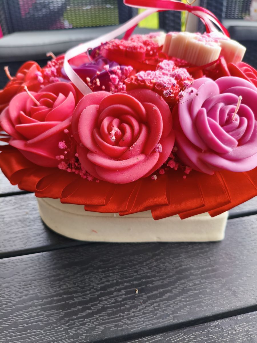 MAGIA RÓŻY – wyjątkowy box świec sojowych - DeasyArt – rękodzieło Boho, lampiony & dekoracje handmade