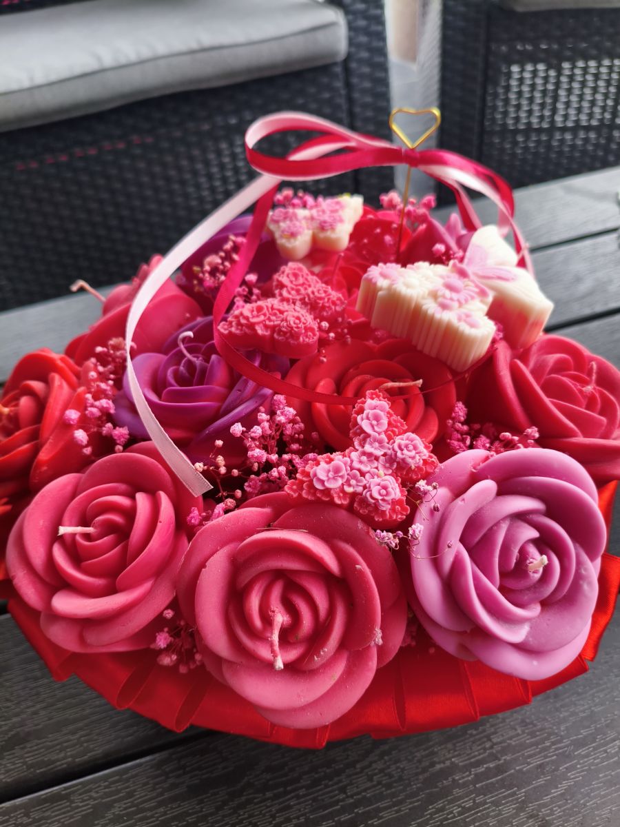 MAGIA RÓŻY – wyjątkowy box świec sojowych - DeasyArt – rękodzieło Boho, lampiony & dekoracje handmade