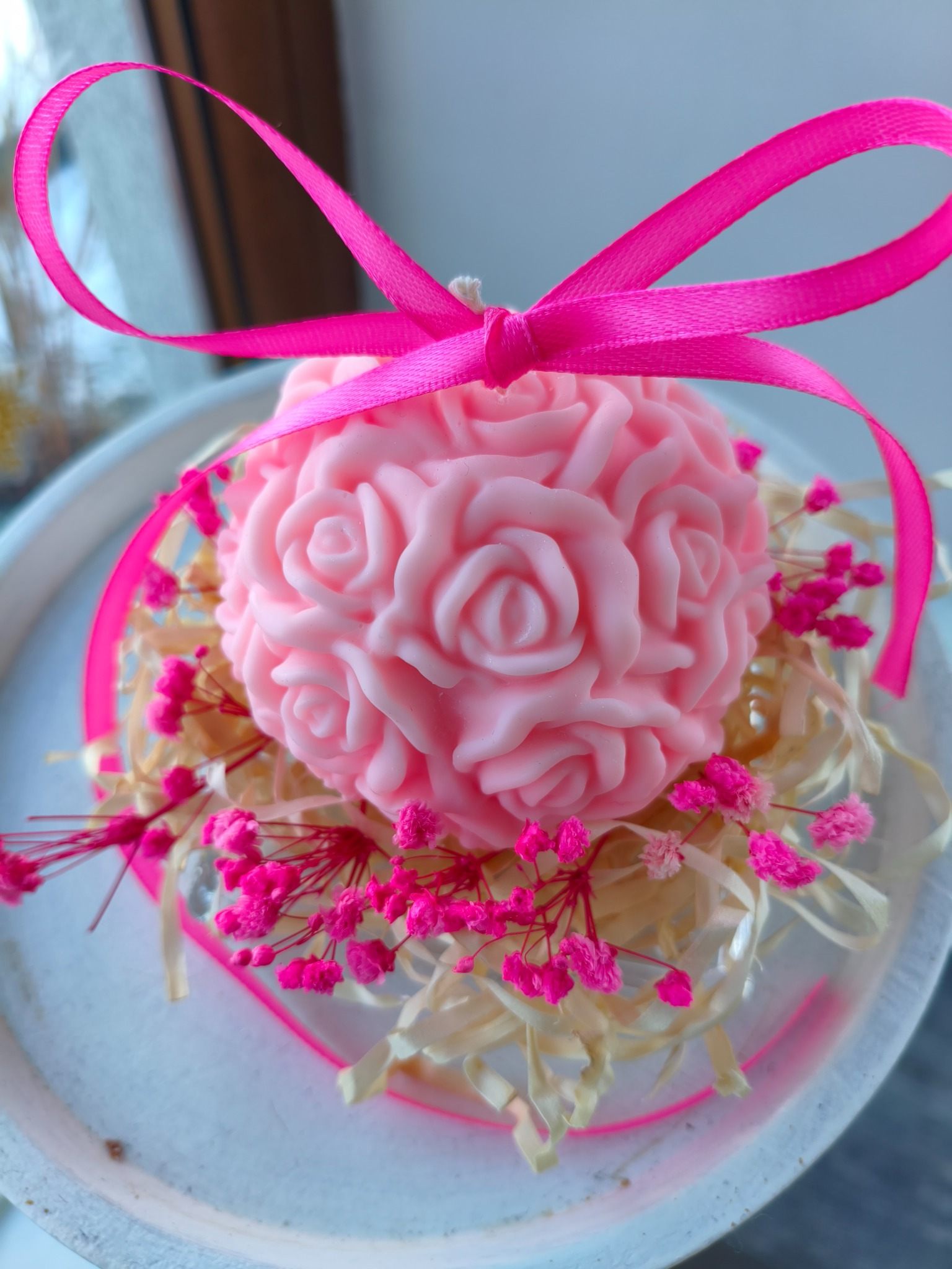 Naturalna świeca z wosku sojowego na Dzień Babci - DeasyArt – rękodzieło Boho, lampiony & dekoracje handmade