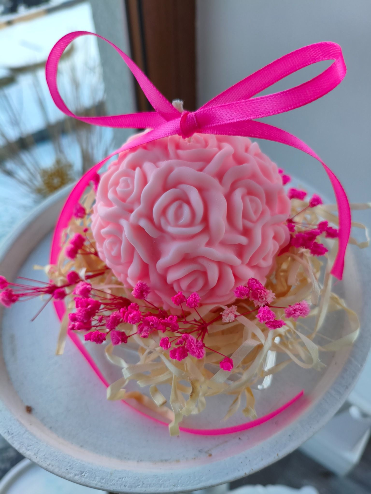 Naturalna świeca z wosku sojowego na Dzień Babci - DeasyArt – rękodzieło Boho, lampiony & dekoracje handmade