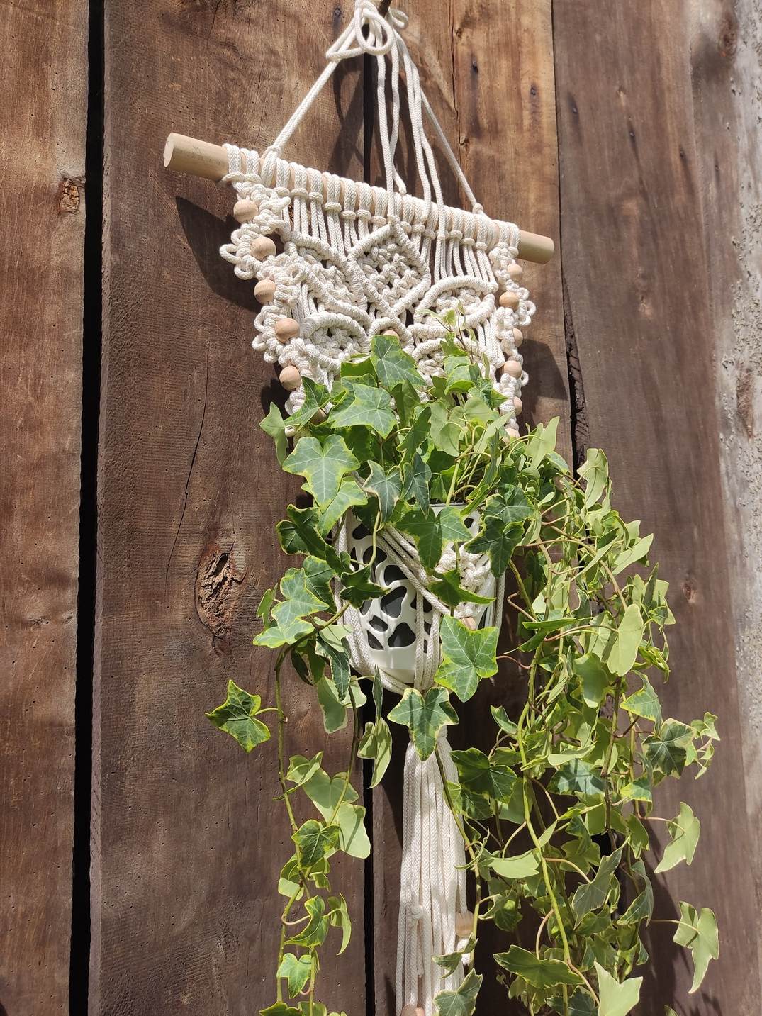 Kwietnik naścienny BOHO NATURA - DeasyArt – rękodzieło Boho, lampiony & dekoracje handmade