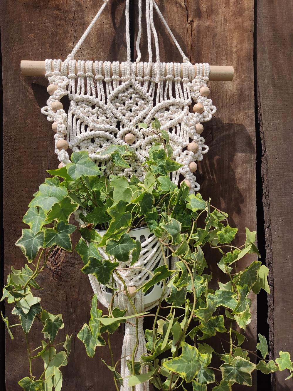 Kwietnik naścienny BOHO NATURA - DeasyArt – rękodzieło Boho, lampiony & dekoracje handmade