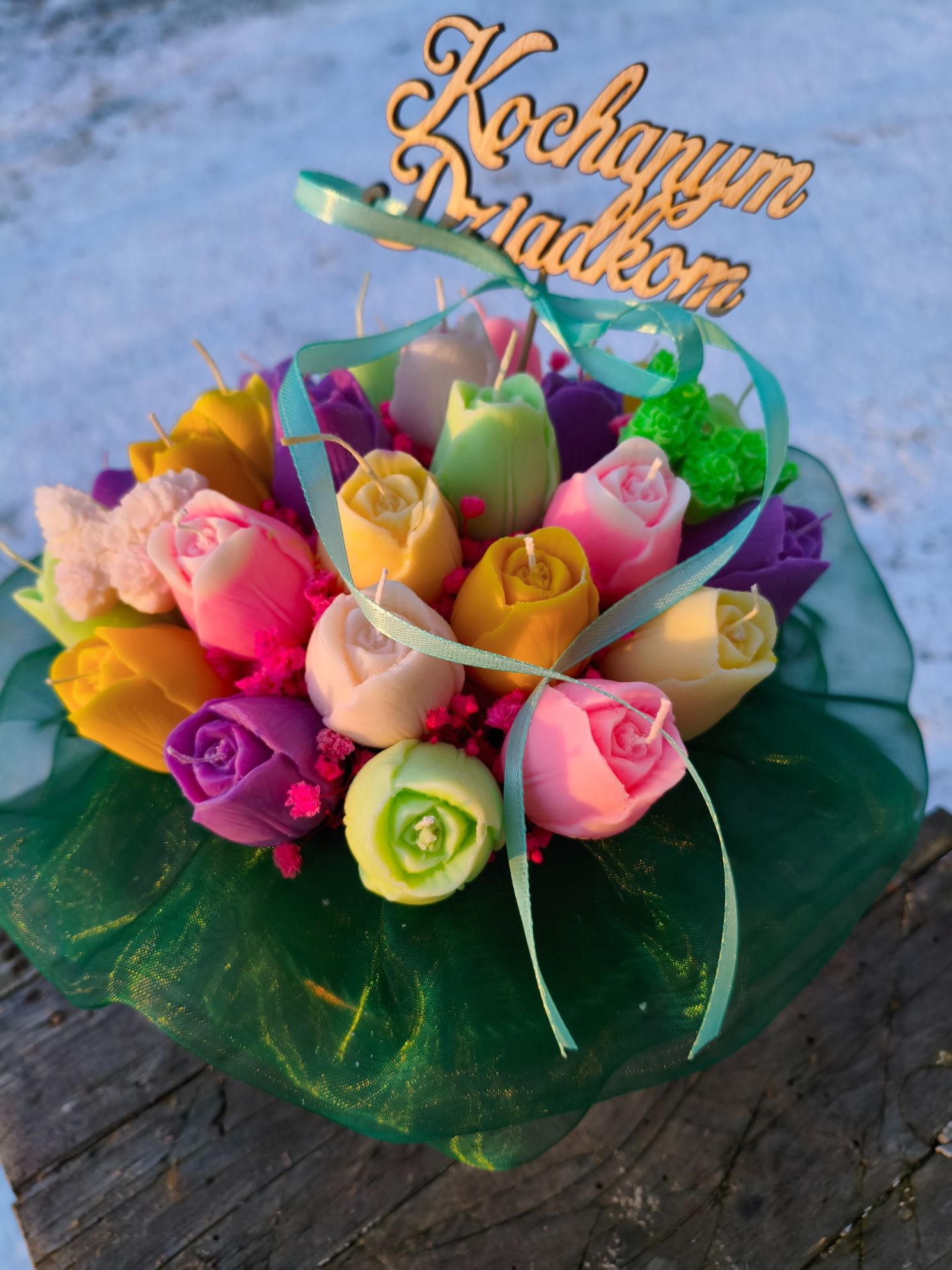 Box z naturalnych świec sojowych na Dzień Babci i Dziadka - DeasyArt – rękodzieło Boho, lampiony & dekoracje handmade