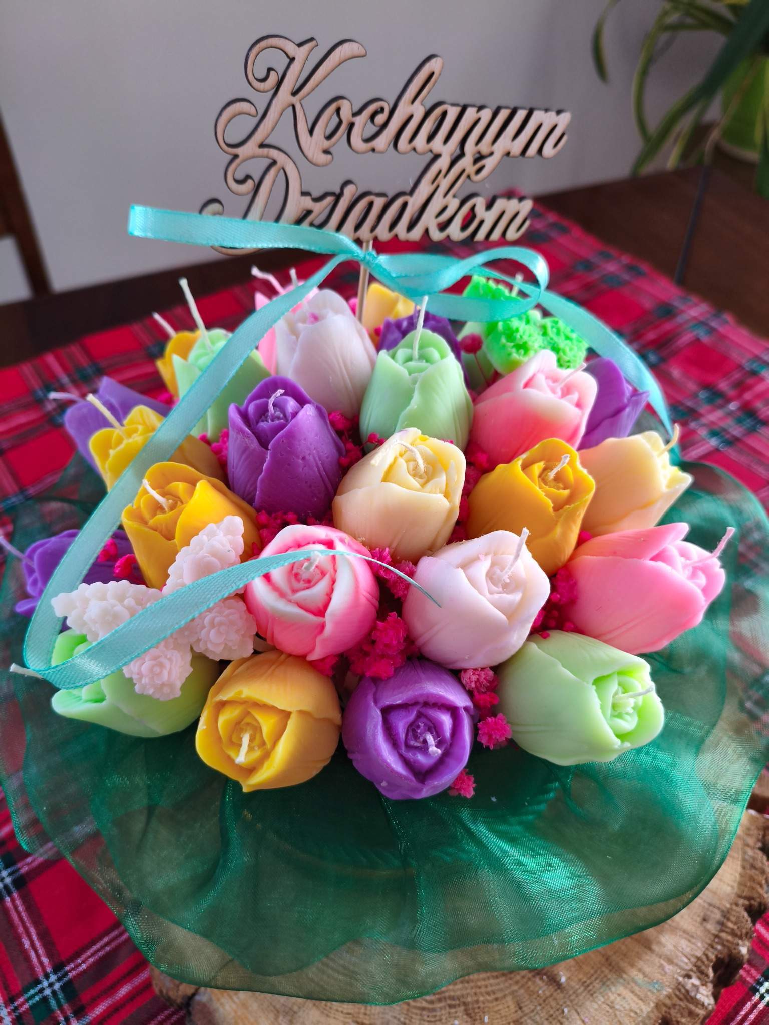 Box z naturalnych świec sojowych na Dzień Babci i Dziadka - DeasyArt – rękodzieło Boho, lampiony & dekoracje handmade