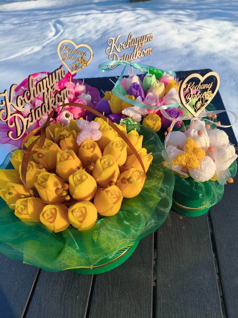 Box z naturalnych świec sojowych na Dzień Babci i Dziadka - DeasyArt – rękodzieło Boho, lampiony & dekoracje handmade