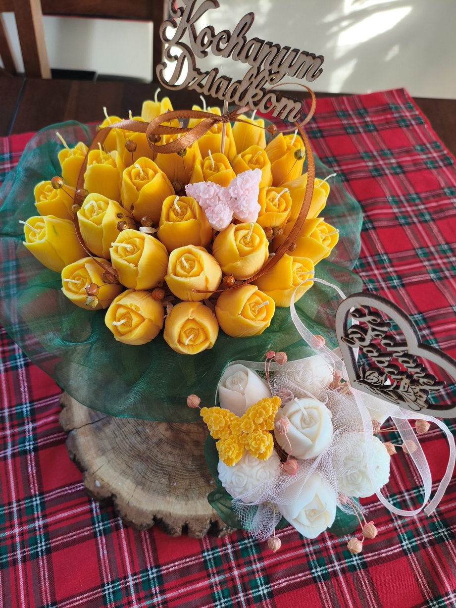 Box z naturalnych świec sojowych na Dzień Babci i Dziadka - DeasyArt – rękodzieło Boho, lampiony & dekoracje handmade