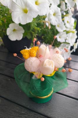 Candle Flower box mini TULIPANY  - DeasyArt – rękodzieło Boho, lampiony & dekoracje handmade