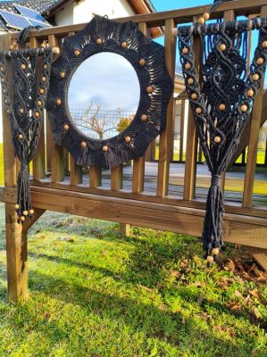 Zestaw Boho DARK BOHO  - DeasyArt – rękodzieło Boho, lampiony & dekoracje handmade