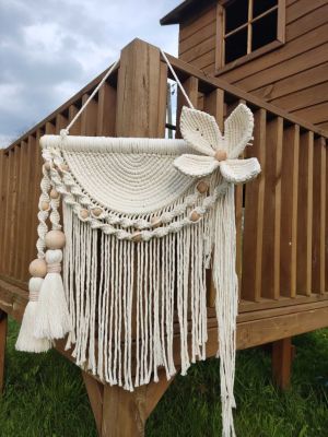 Makrama KWIAT PÓŁNOCY  - DeasyArt – rękodzieło Boho, lampiony & dekoracje handmade