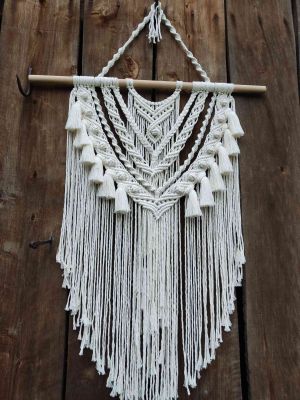 Makrama PÓŁNOCE ECHO  - DeasyArt – rękodzieło Boho, lampiony & dekoracje handmade