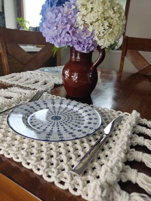 Podkładka stołowa ELEGANCJA  - DeasyArt – rękodzieło Boho, lampiony & dekoracje handmade